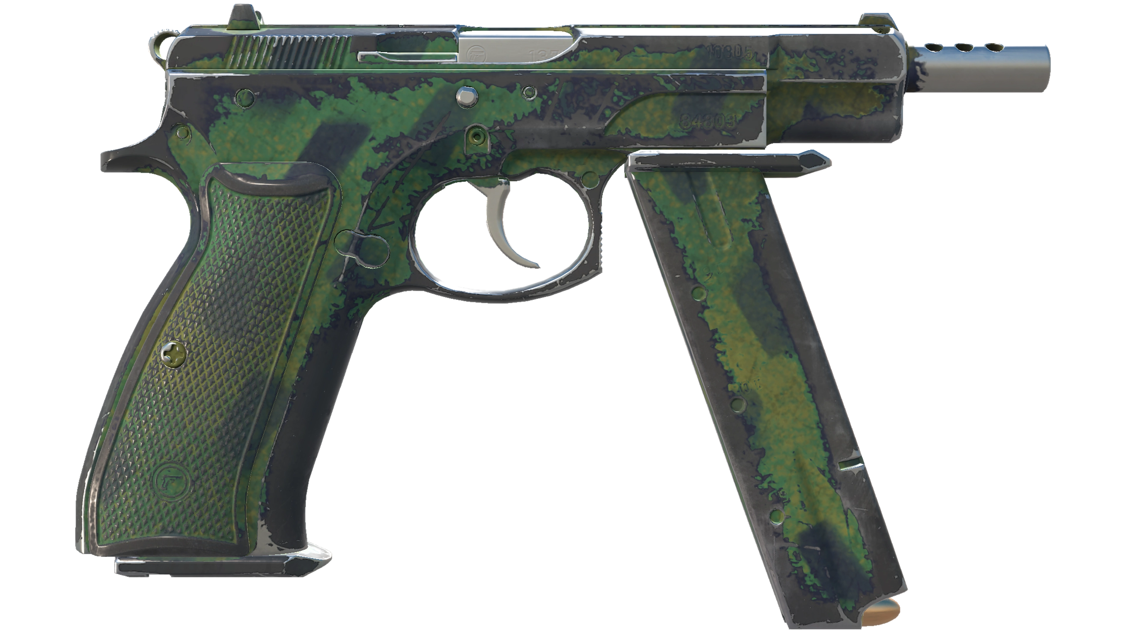 CZ75-Auto | Jungle Dashed (Well-Worn) thumbnail