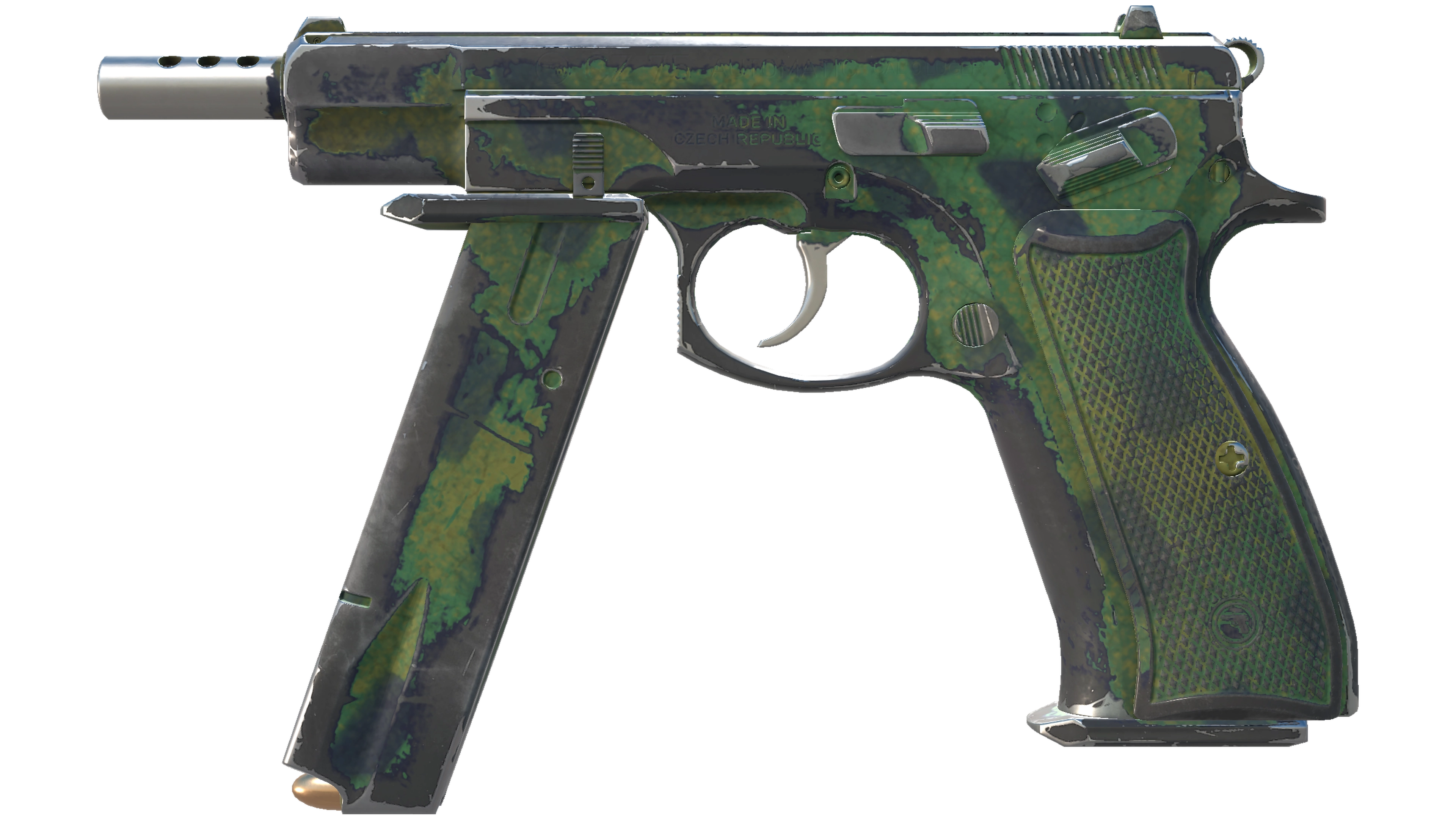 CZ75-Auto | Jungle Dashed (Well-Worn)