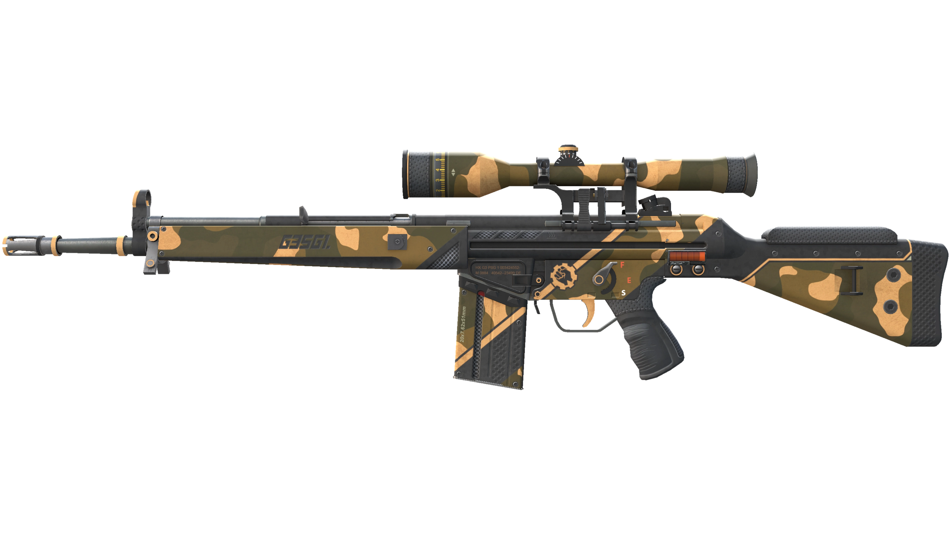 StatTrak™ G3SG1 | Black Sand (Minimal Wear)