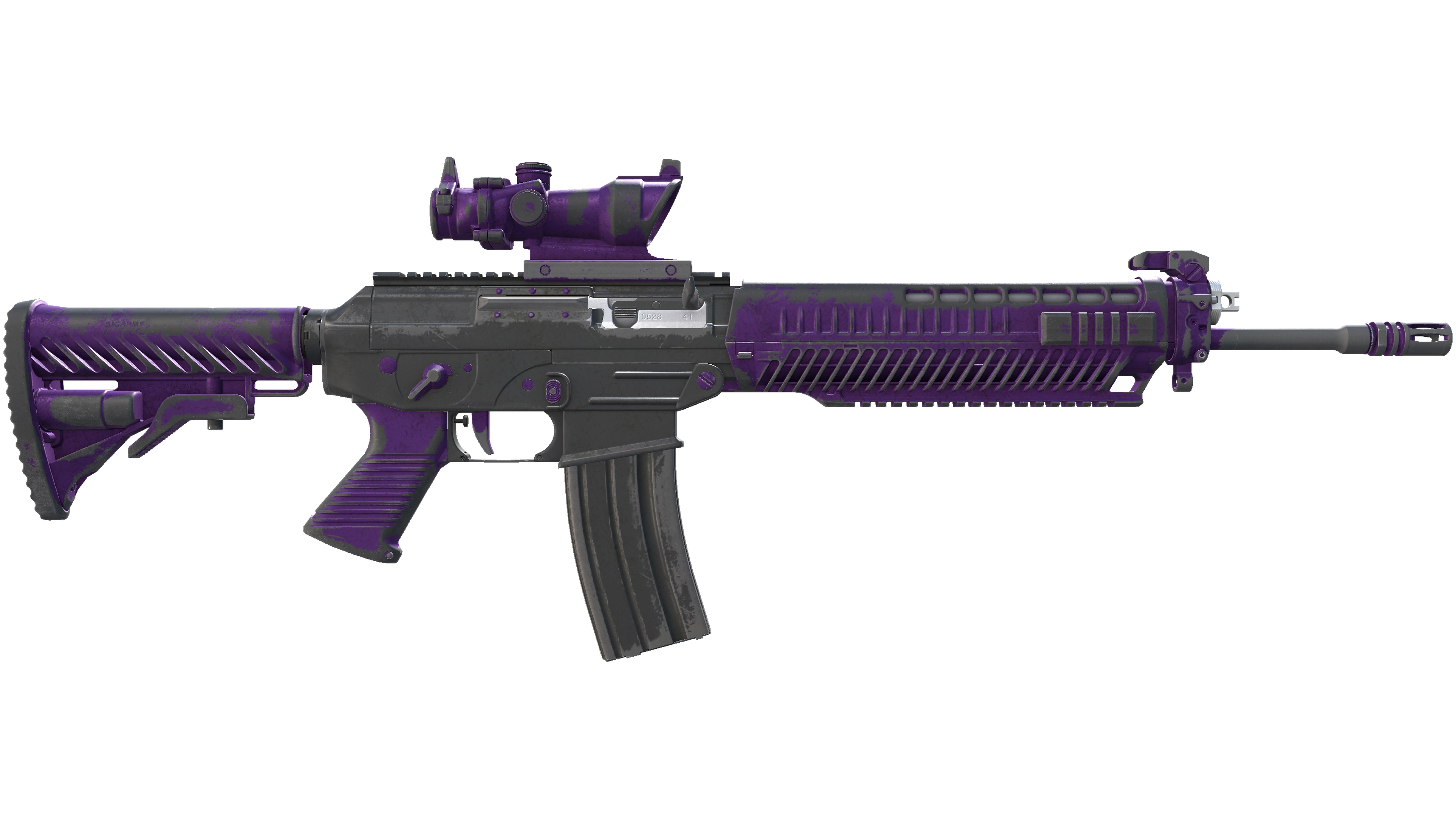 Miniatura de SG 553 | Ultraviolet (Battle-Scarred)