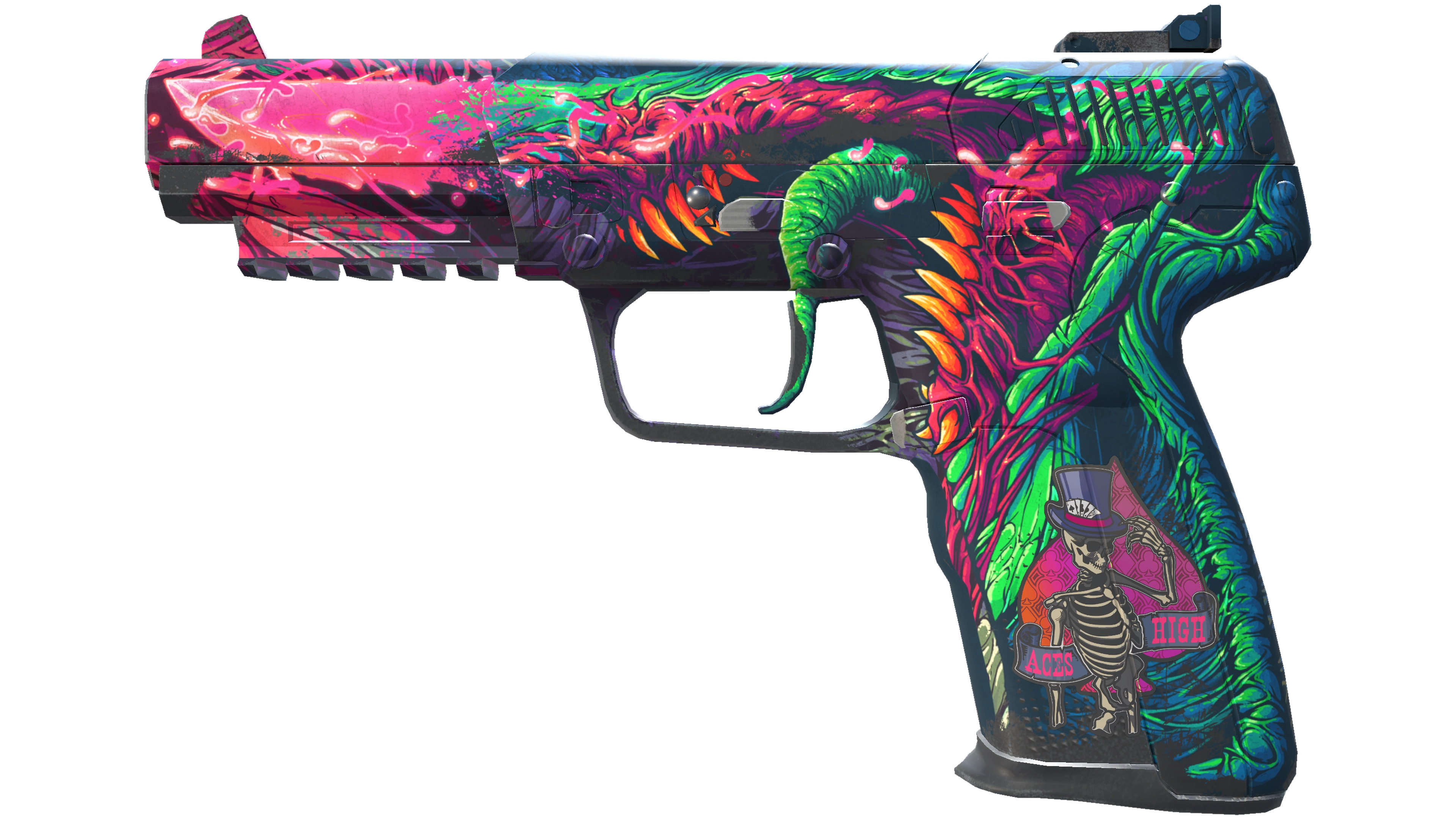 Five-SeveN | Hyper Beast (Well-Worn)