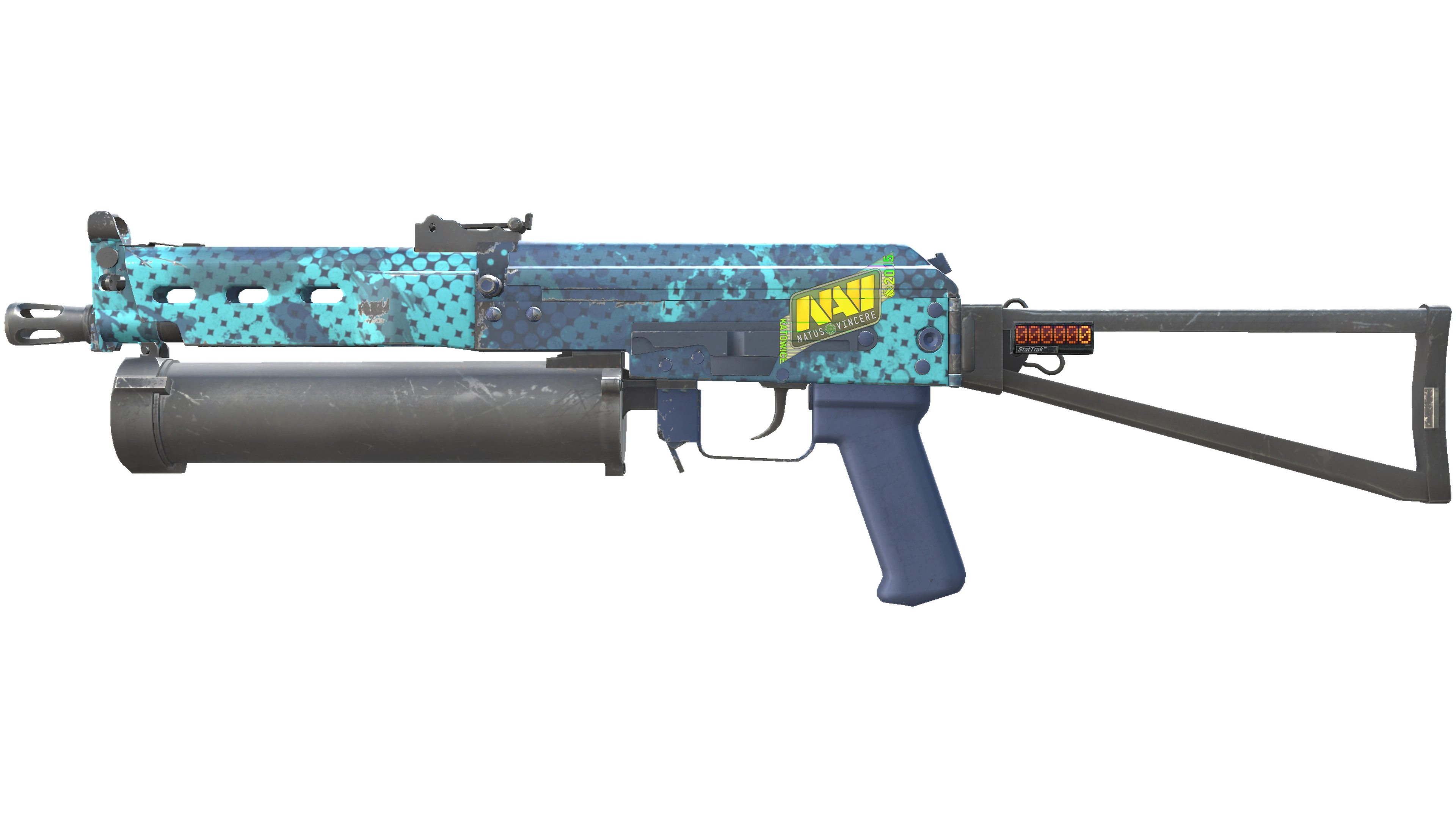 StatTrak™ PP-Bizon | Cobalt Halftone (Minimal Wear)