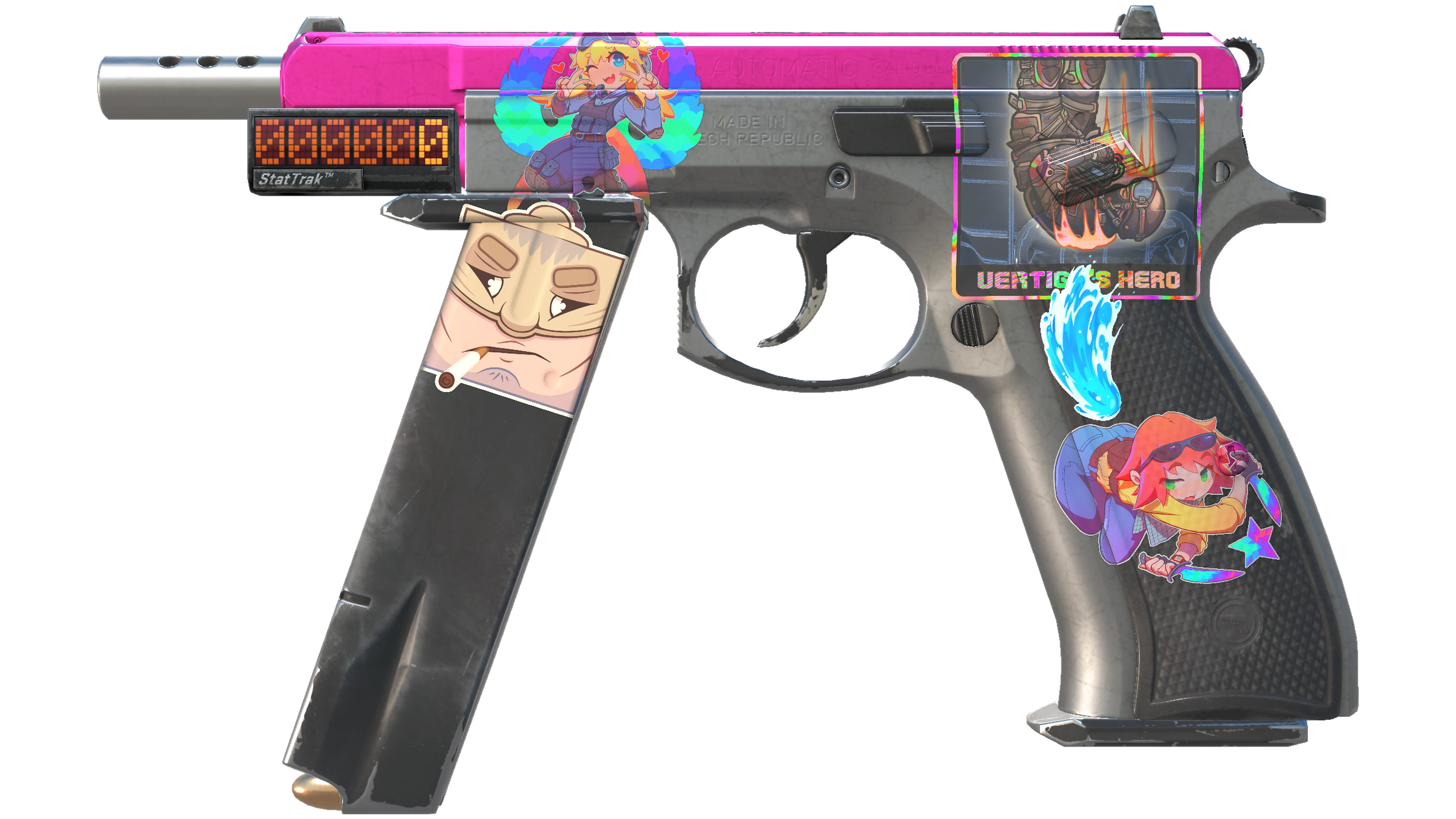 StatTrak™ CZ75-Auto | The Fuschia Is Now (Field-Tested)