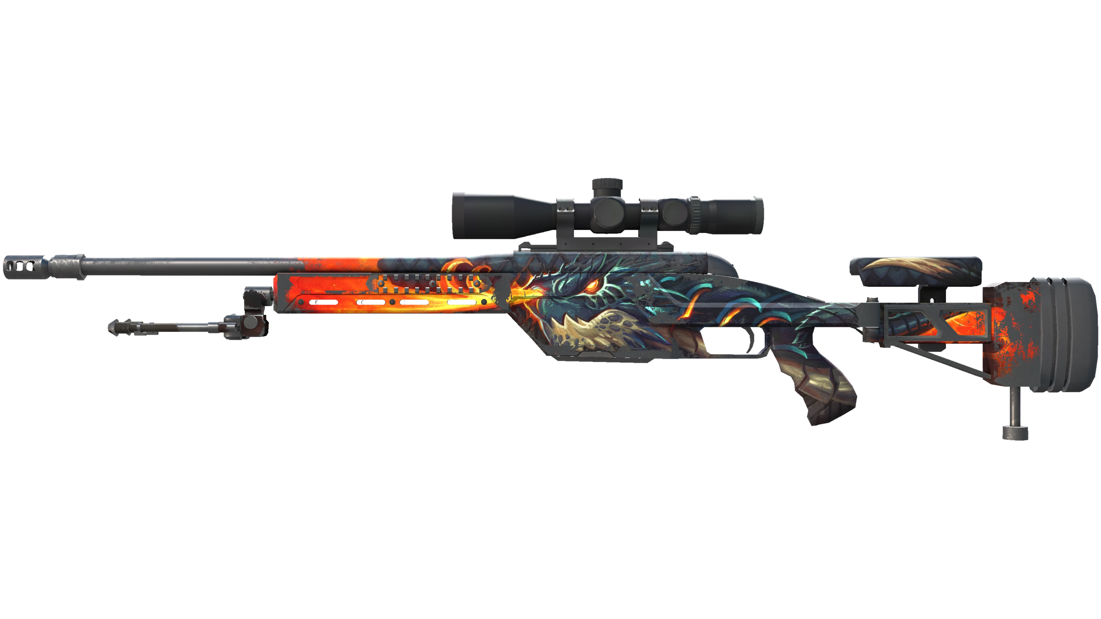 SSG 08 | Dragonfire (Well-Worn)