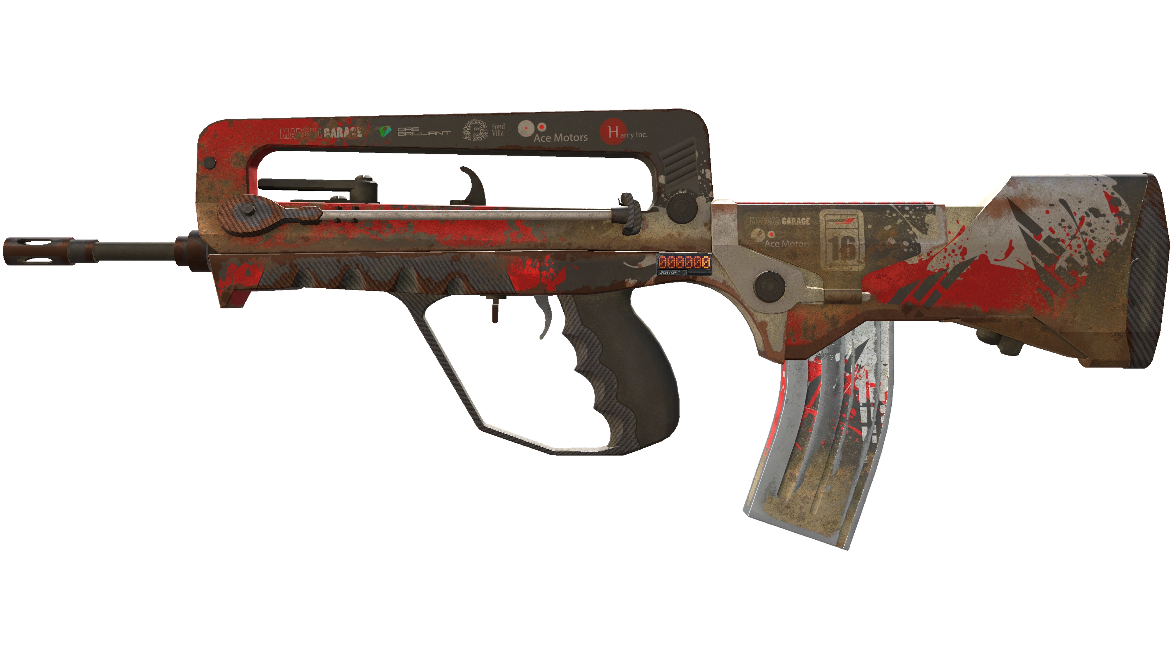 StatTrak™ FAMAS | Roll Cage (Battle-Scarred) thumbnail