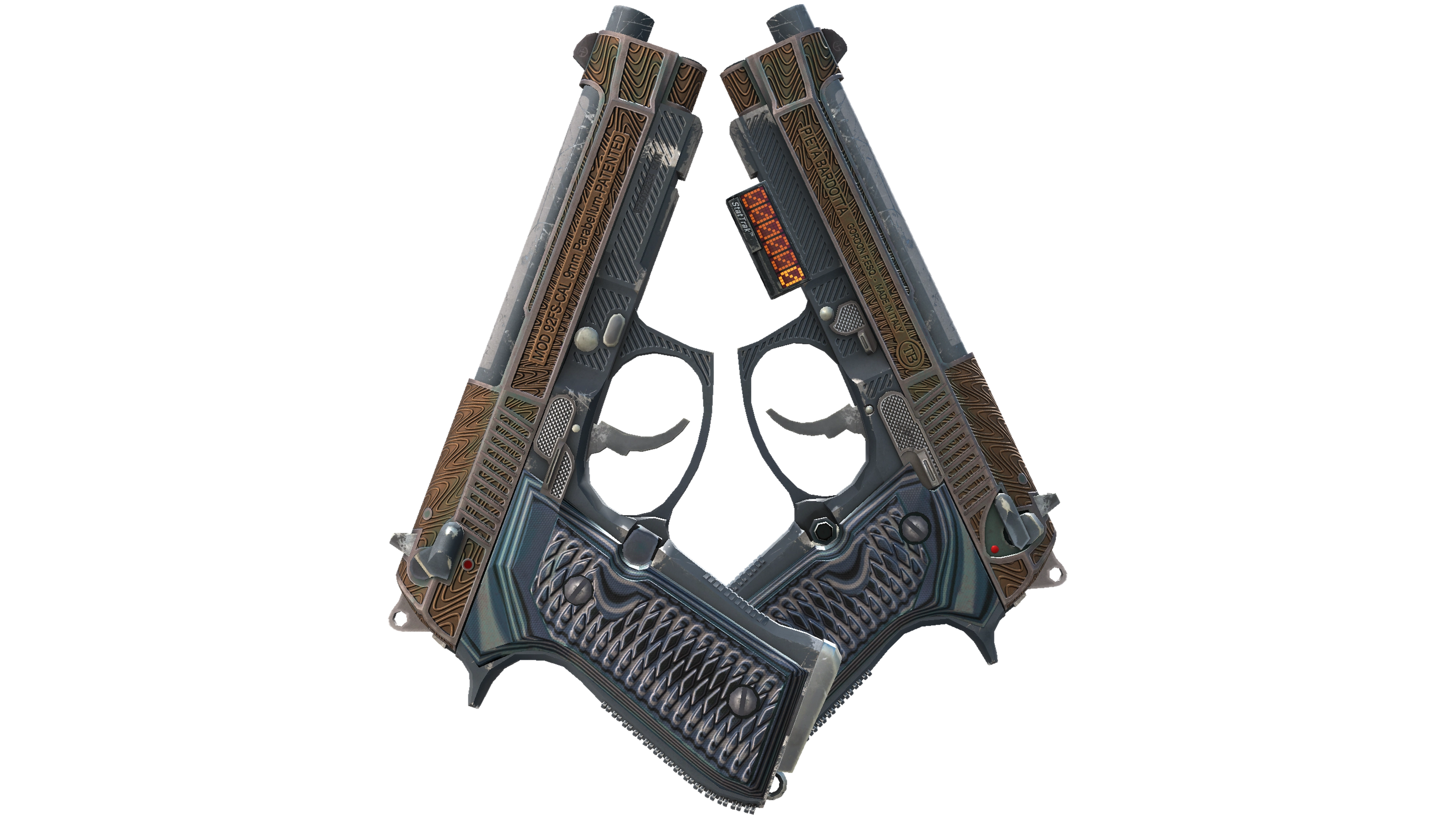 StatTrak™ Dual Berettas | Tread (Field-Tested)