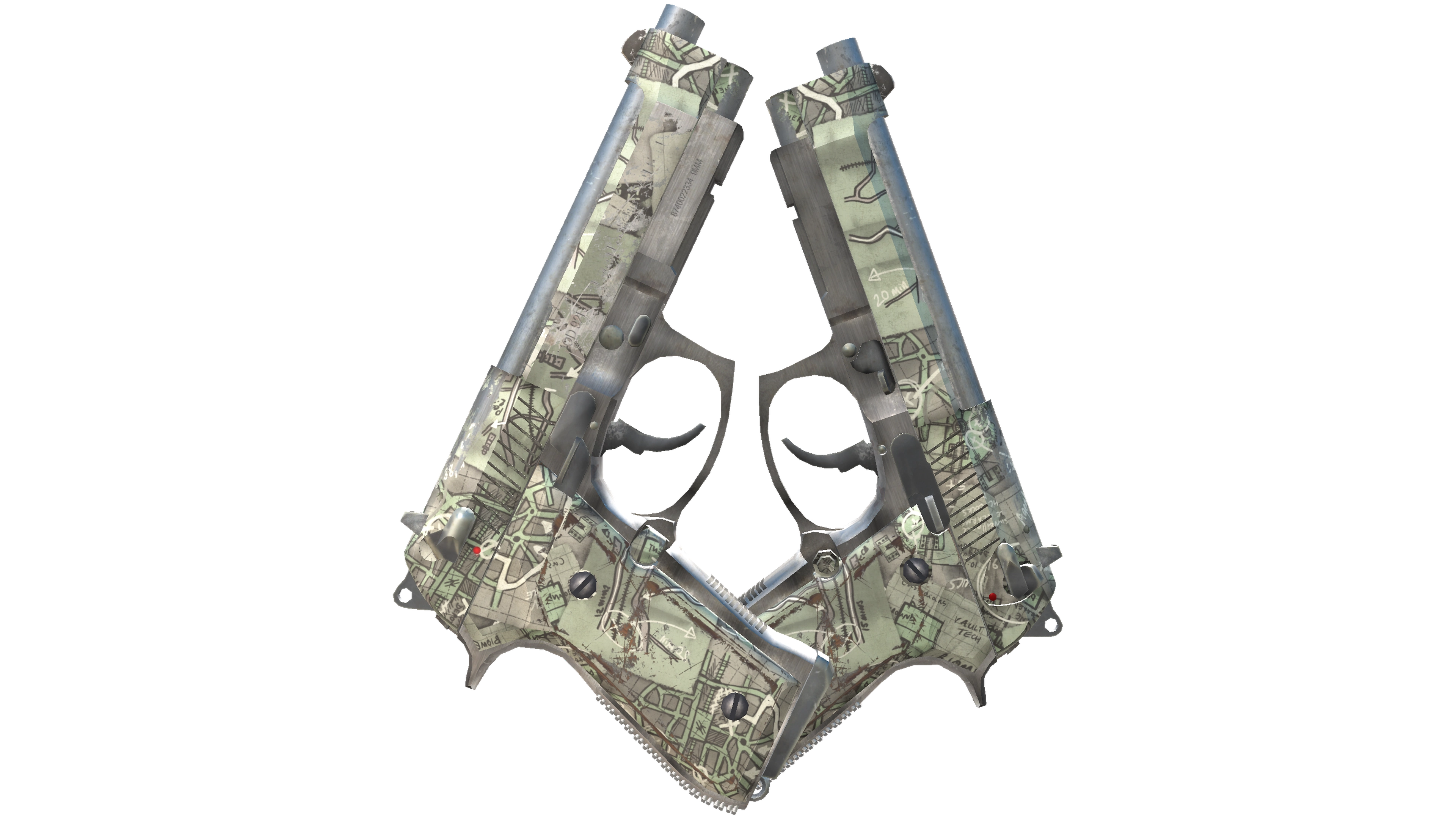 صورة مصغرة لـ Dual Berettas | Heist (Field-Tested)