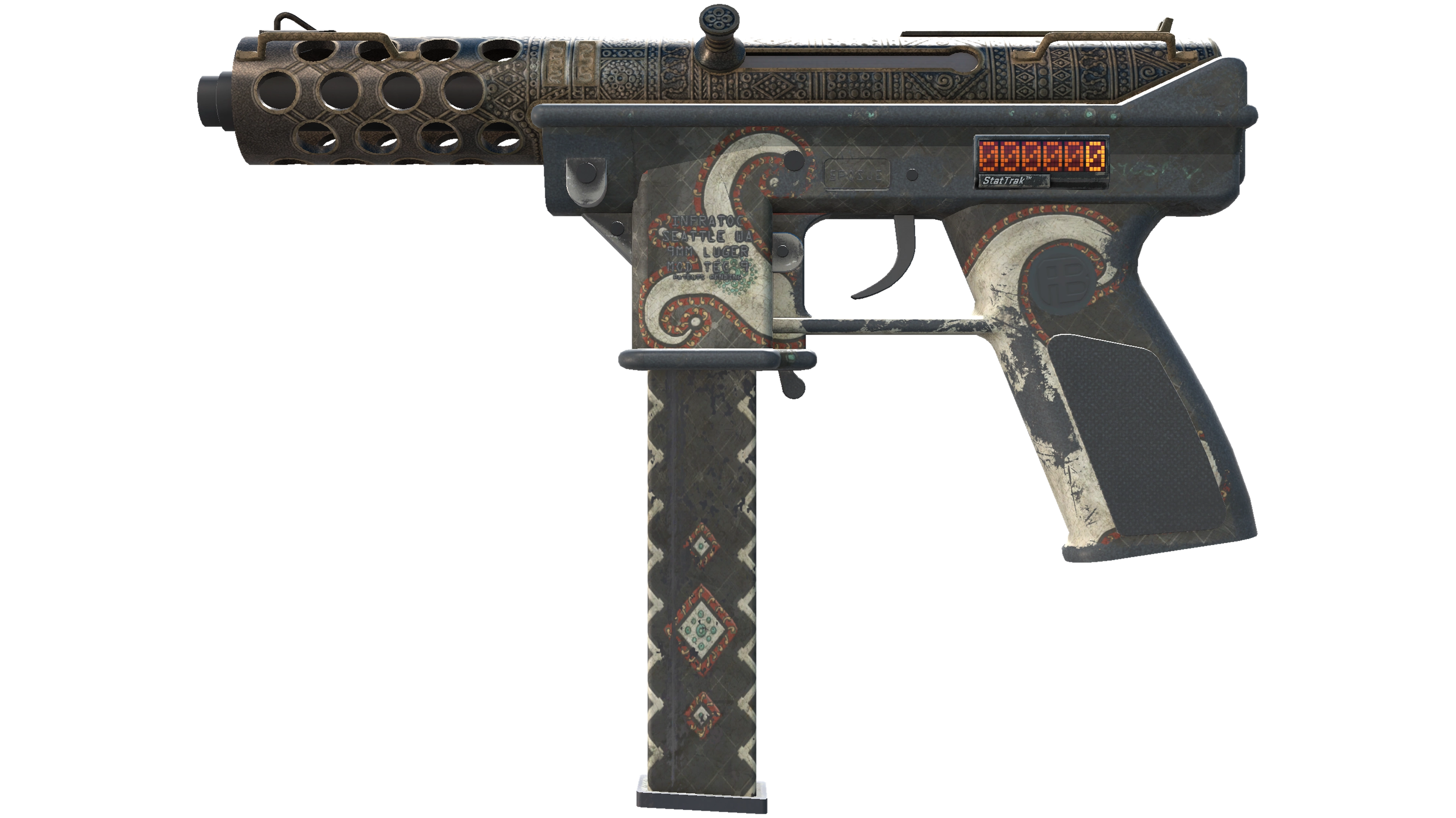 StatTrak™ Tec-9 | Jambiya (Battle-Scarred)