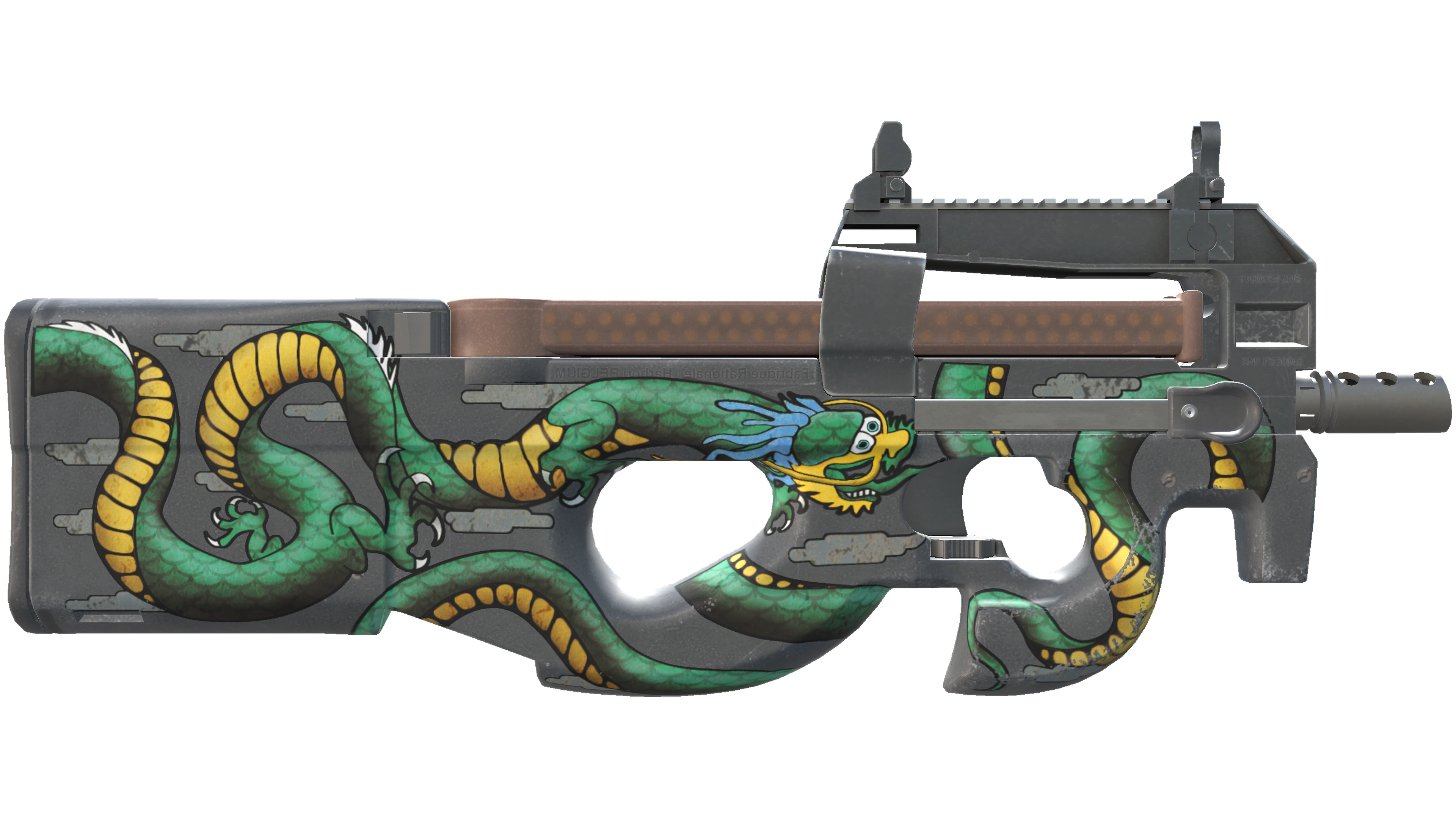 StatTrak™ P90 | Emerald Dragon (Minimal Wear) thumbnail