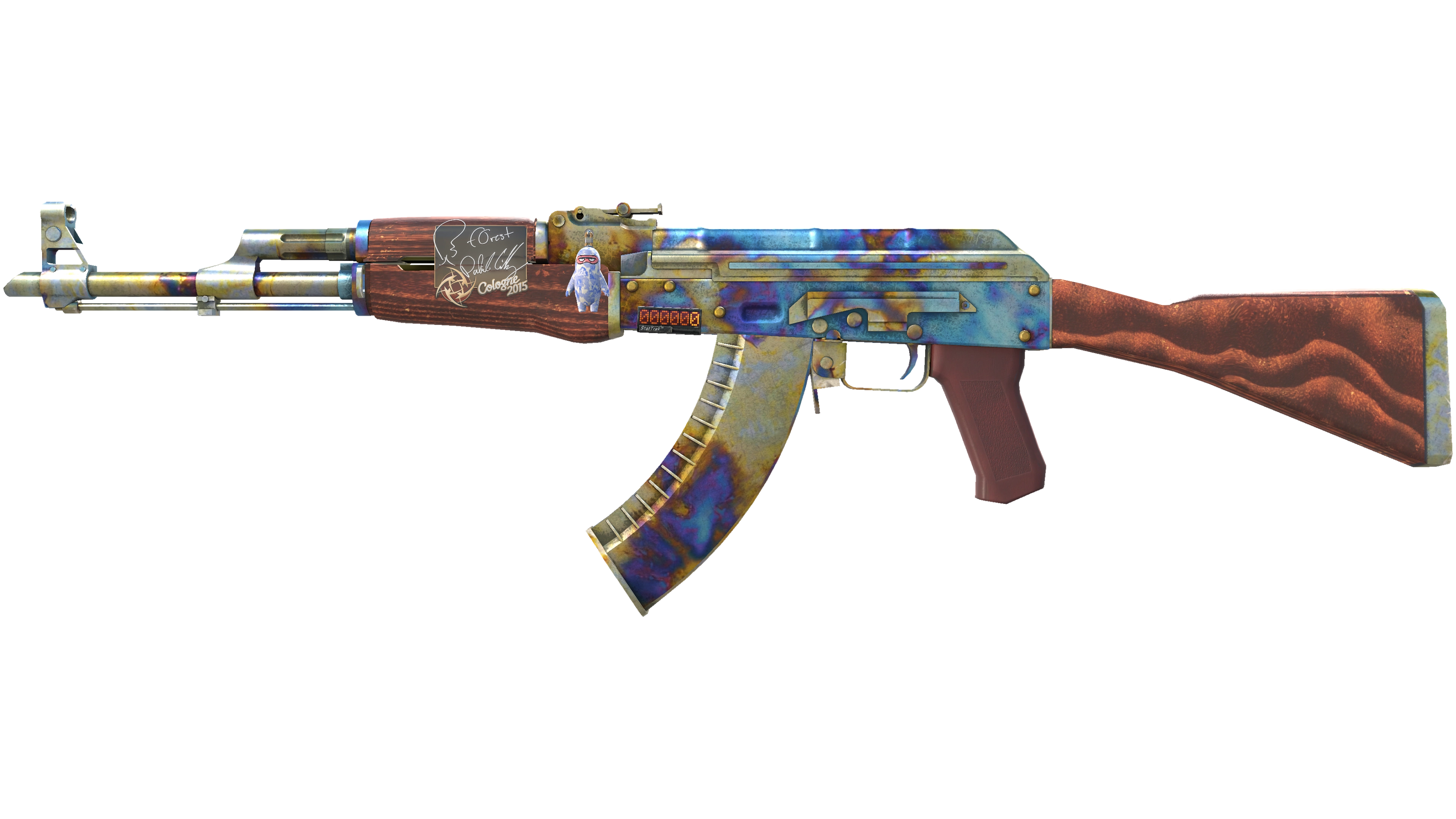 StatTrak™ AK-47 | Case Hardened (Well-Worn)