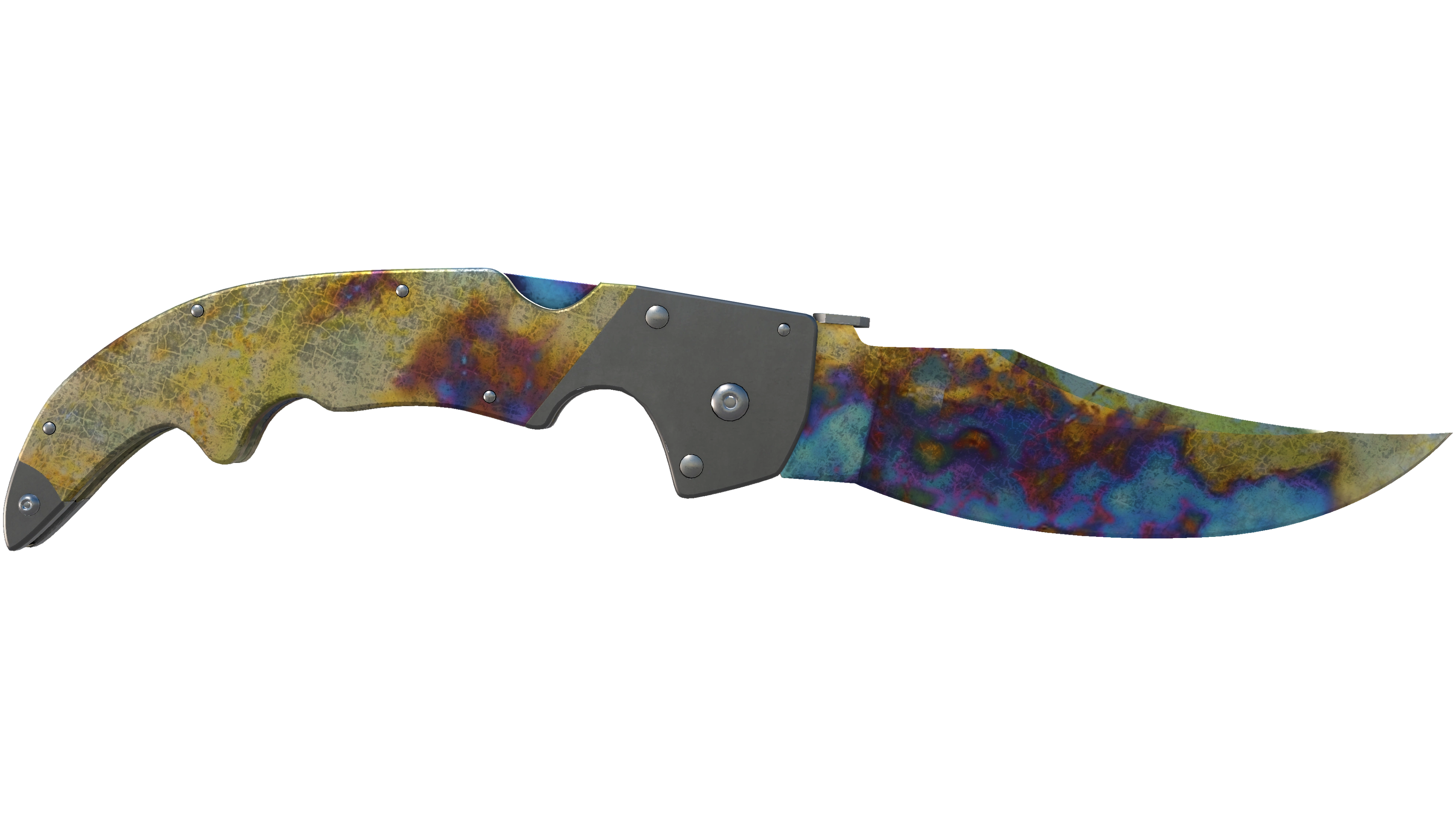 ★ Falchion Knife | Case Hardened (Well-Worn)