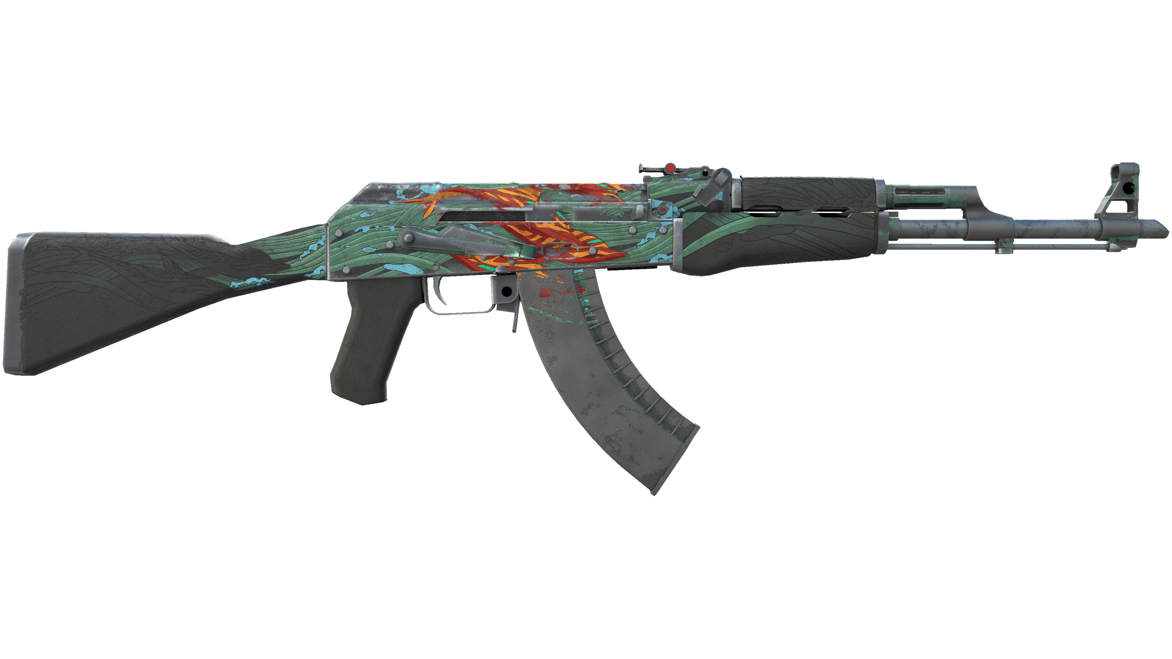 StatTrak™ AK-47 | Aquamarine Revenge (Battle-Scarred) thumbnail