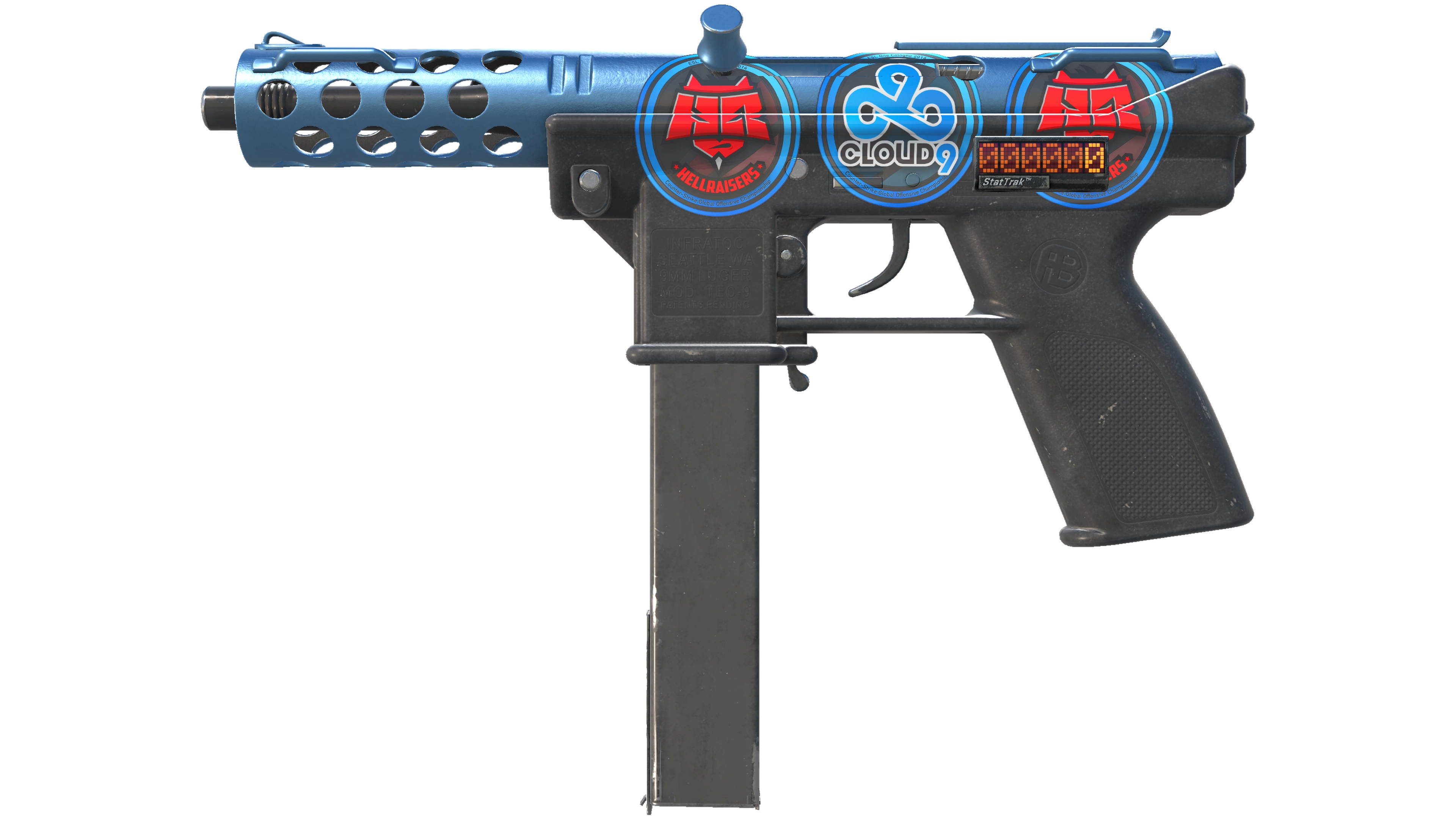 صورة مصغرة لـ StatTrak™ Tec-9 | Blue Titanium (Factory New)