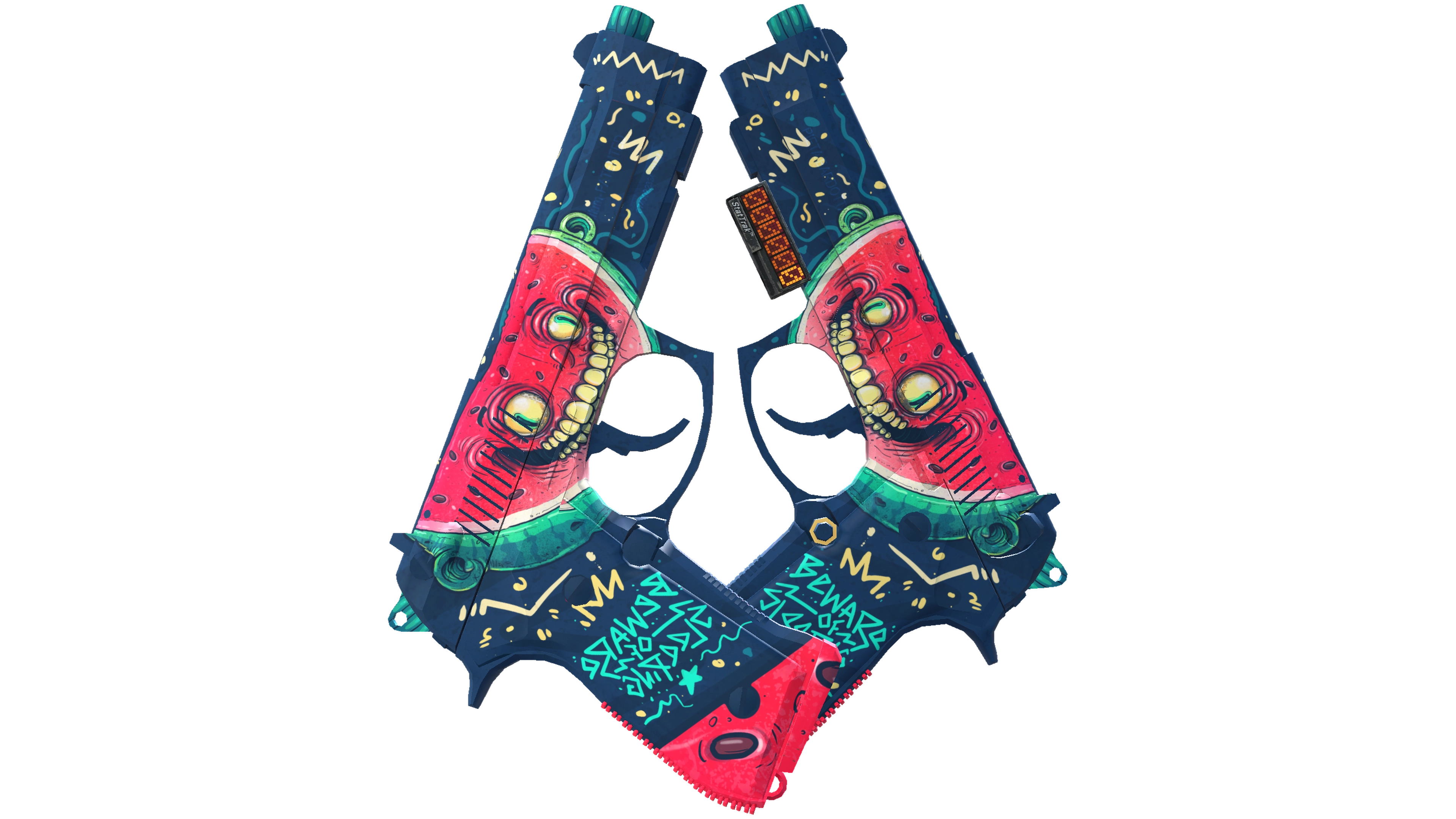 StatTrak™ Dual Berettas | Melondrama (Factory New)