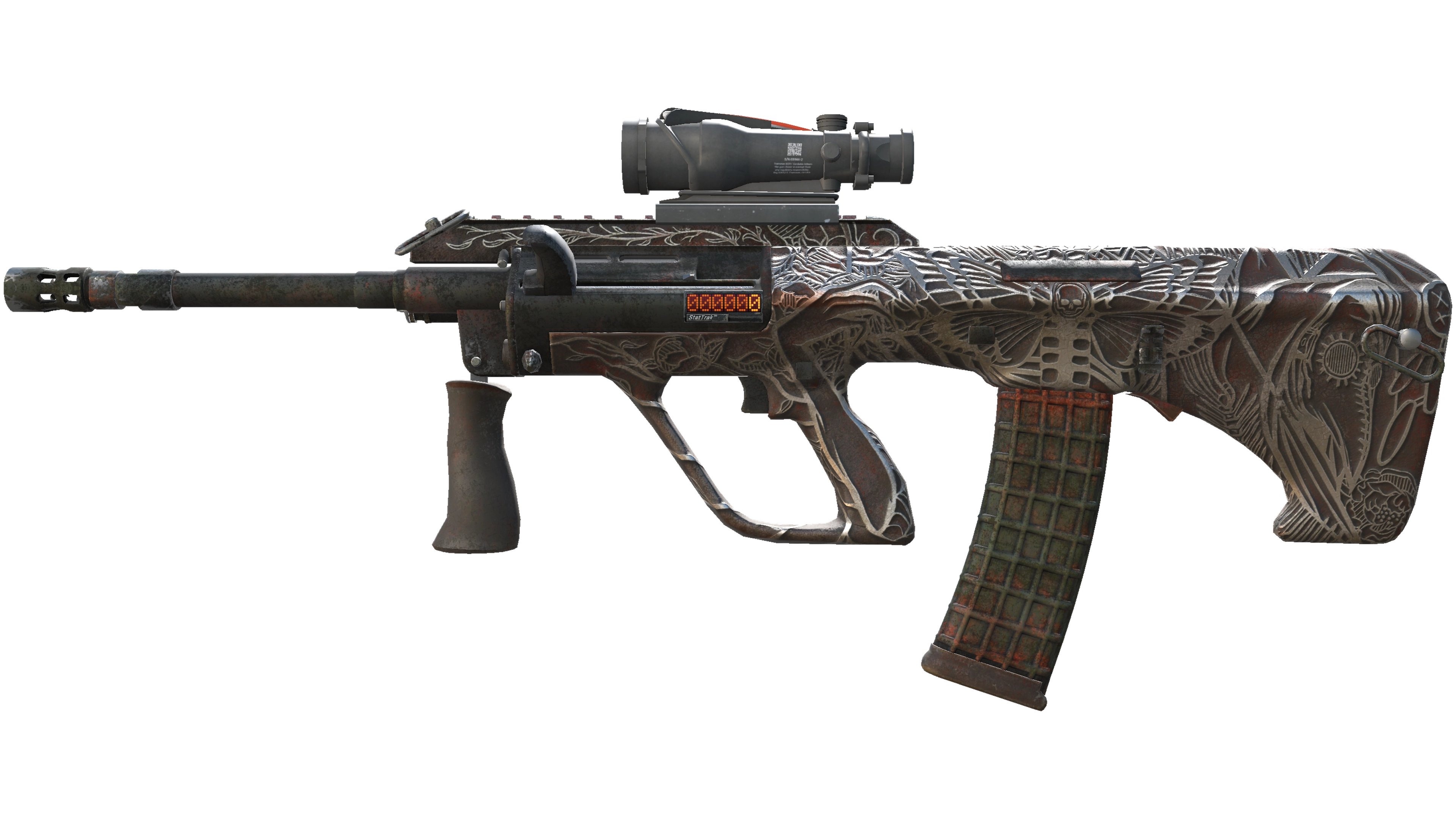 StatTrak™ AUG | Plague (Battle-Scarred)