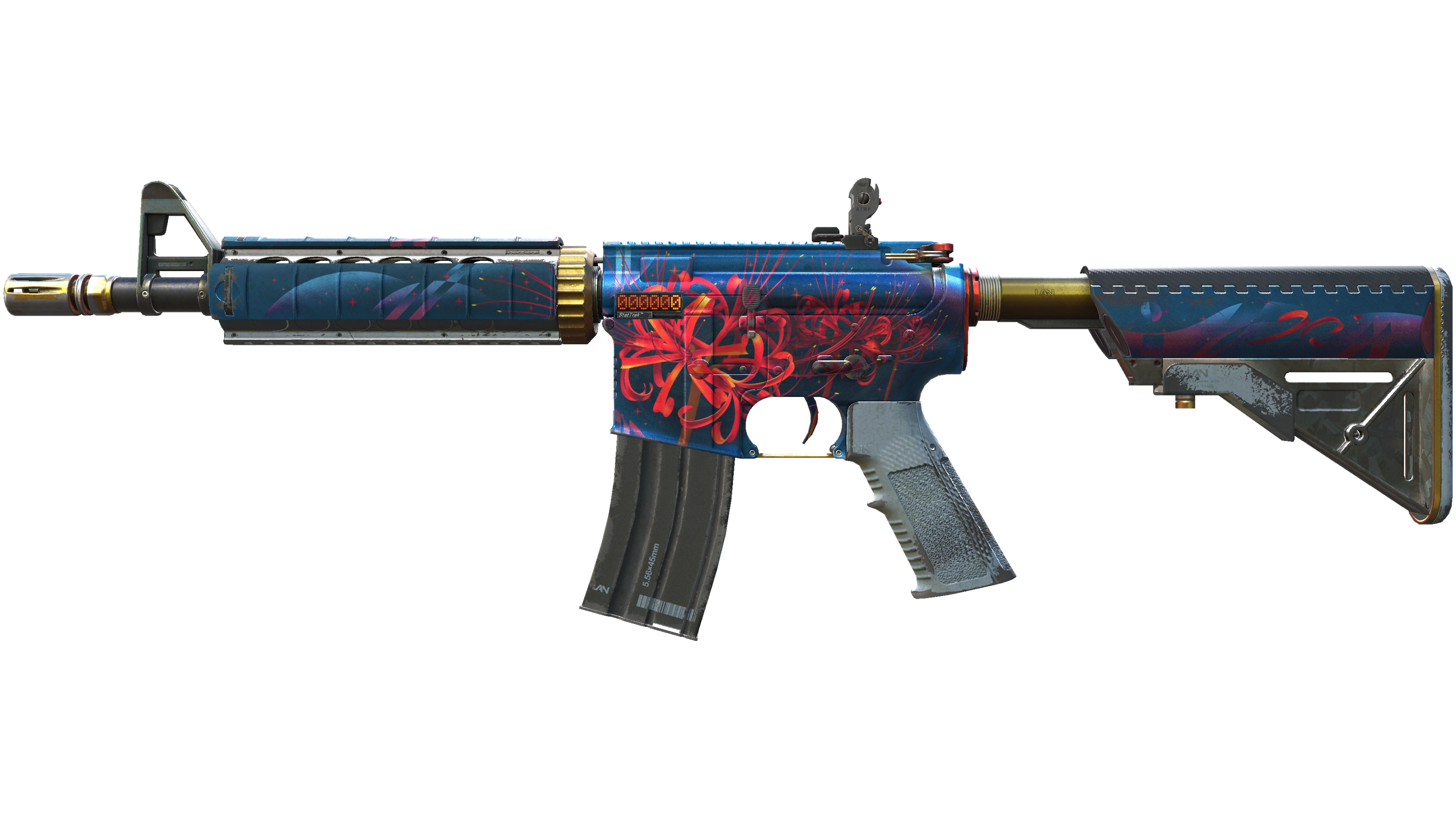 StatTrak™ M4A4 | Spider Lily (Well-Worn)