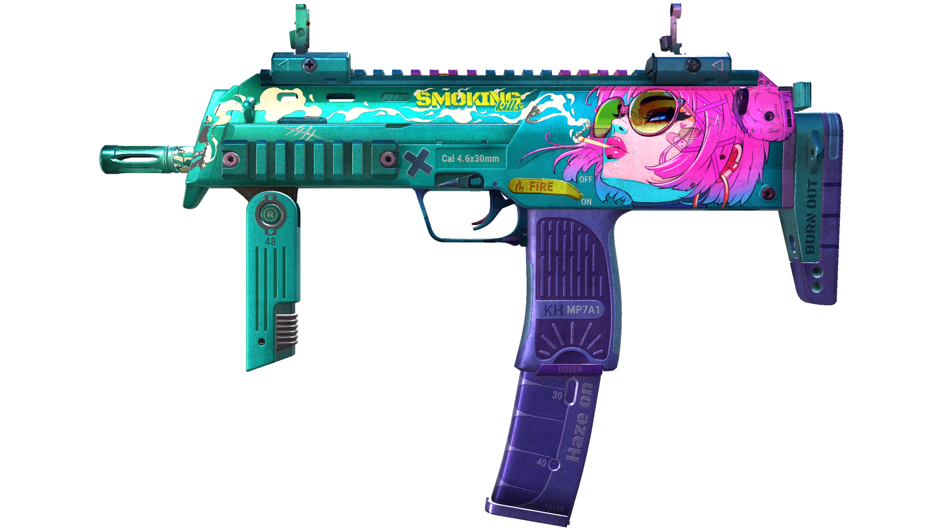 MP7 | Smoking Kills (Well-Worn)