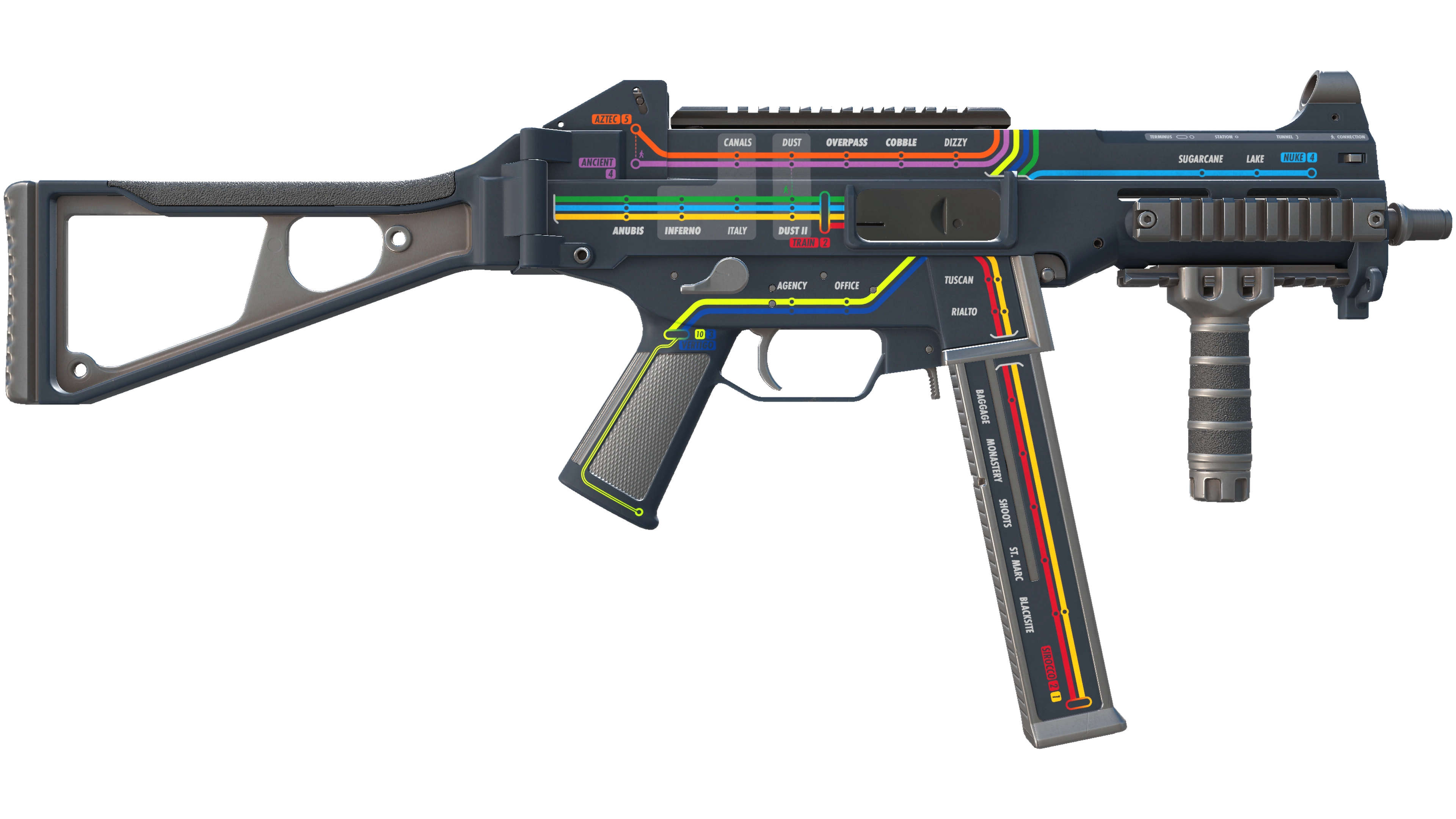 UMP-45 | Late Night Transit (Minimal Wear) thumbnail