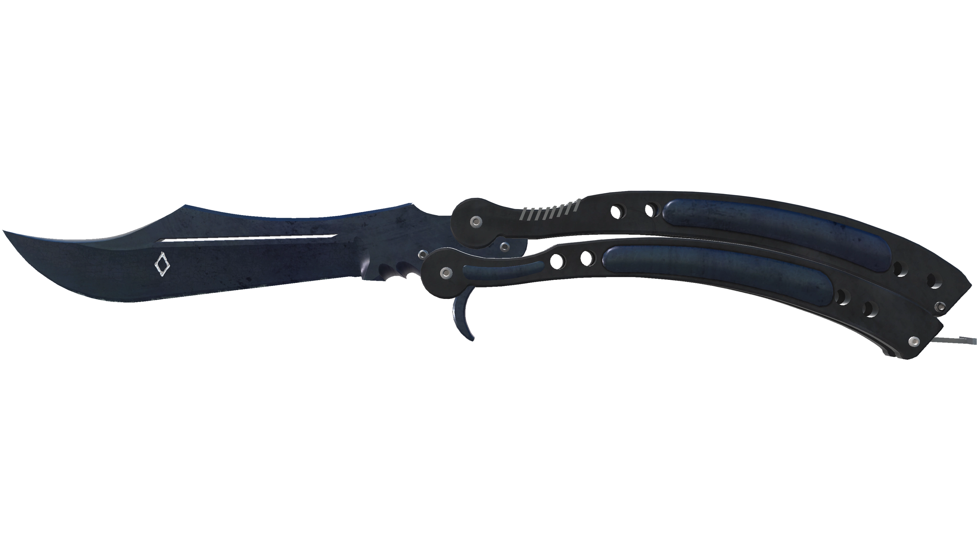 ★ StatTrak™ Butterfly Knife | Blue Steel (Battle-Scarred) thumbnail