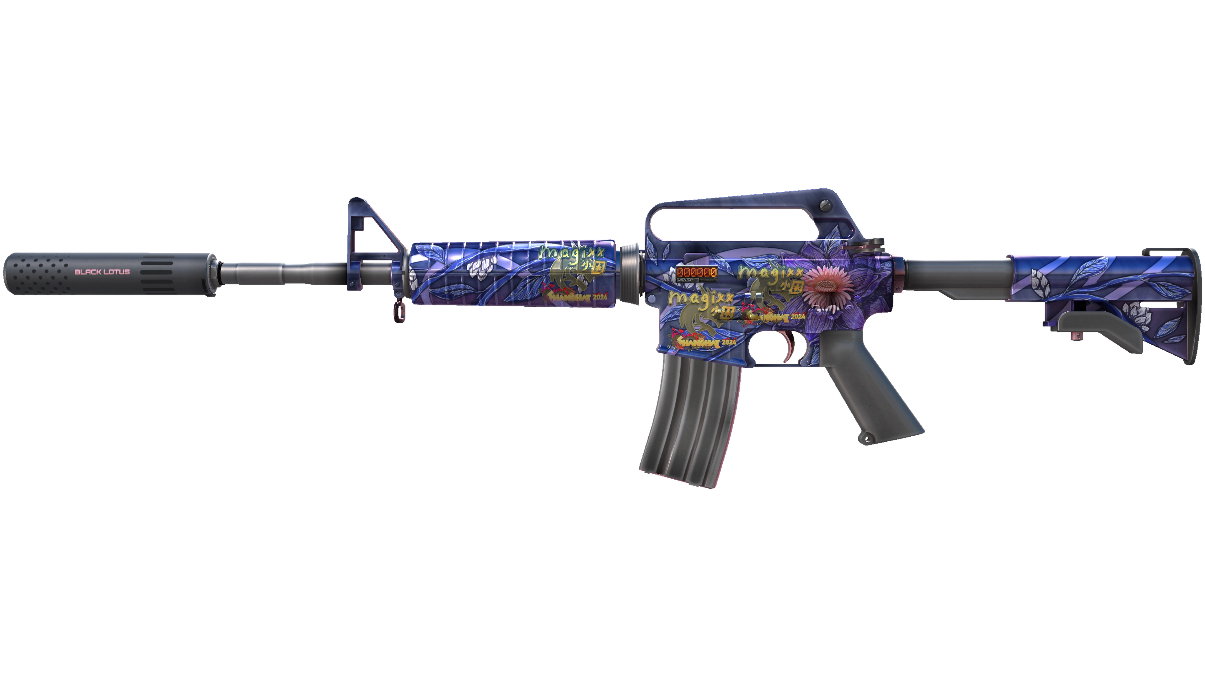 StatTrak™ M4A1-S | Black Lotus (Minimal Wear)