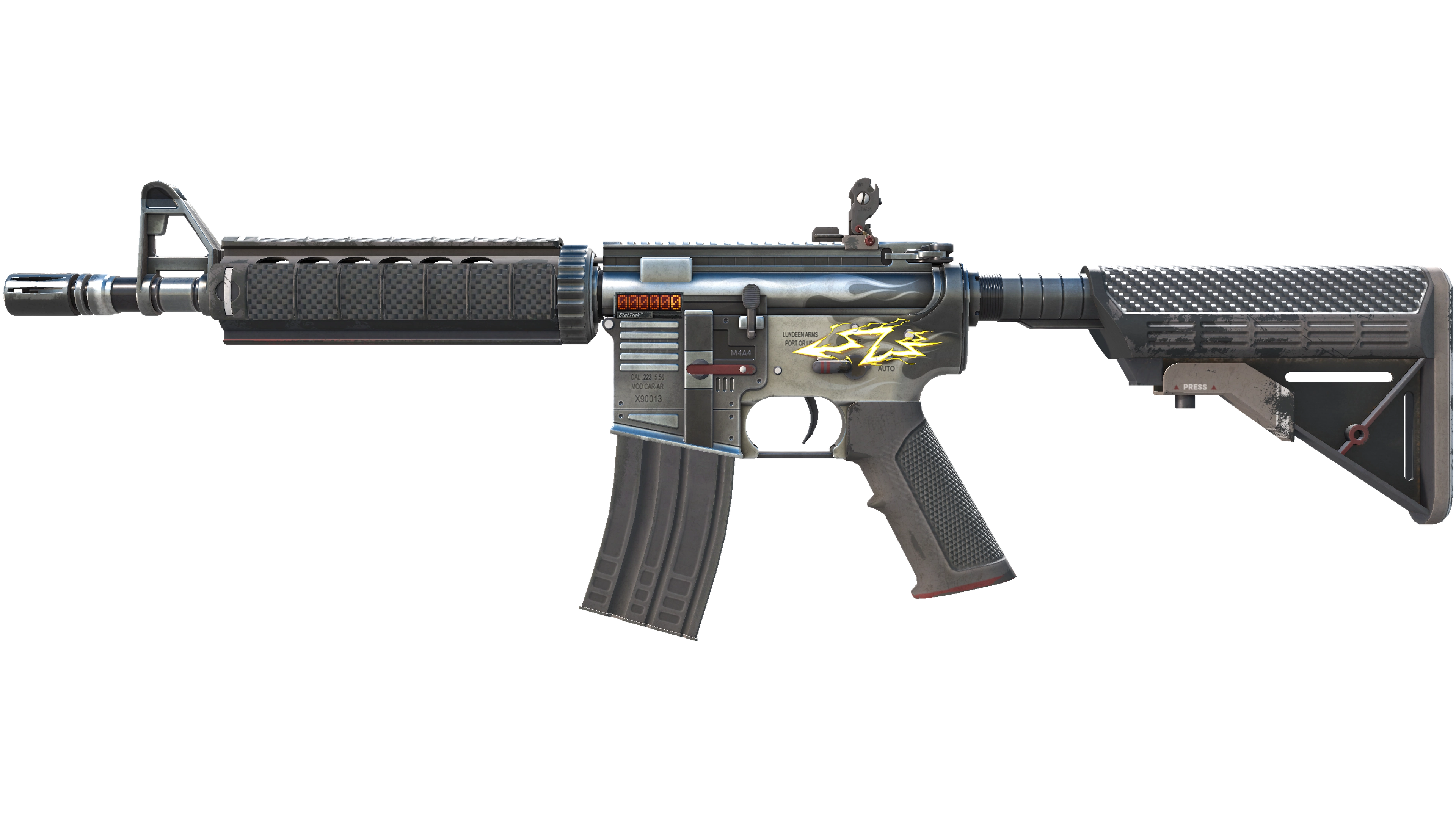 StatTrak™ M4A4 | Magnesium (Well-Worn)