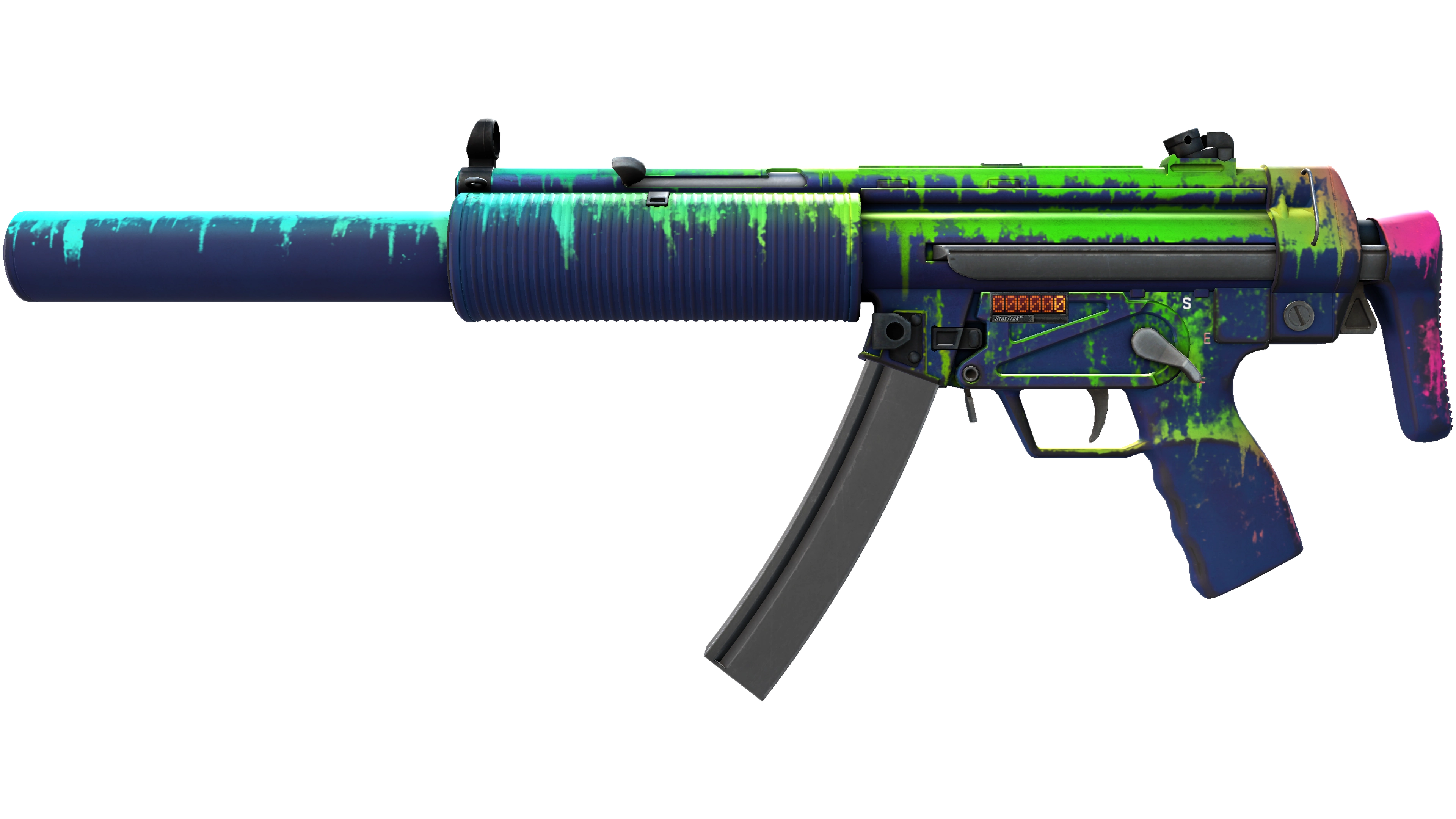StatTrak™ MP5-SD | Phosphor (Minimal Wear) thumbnail