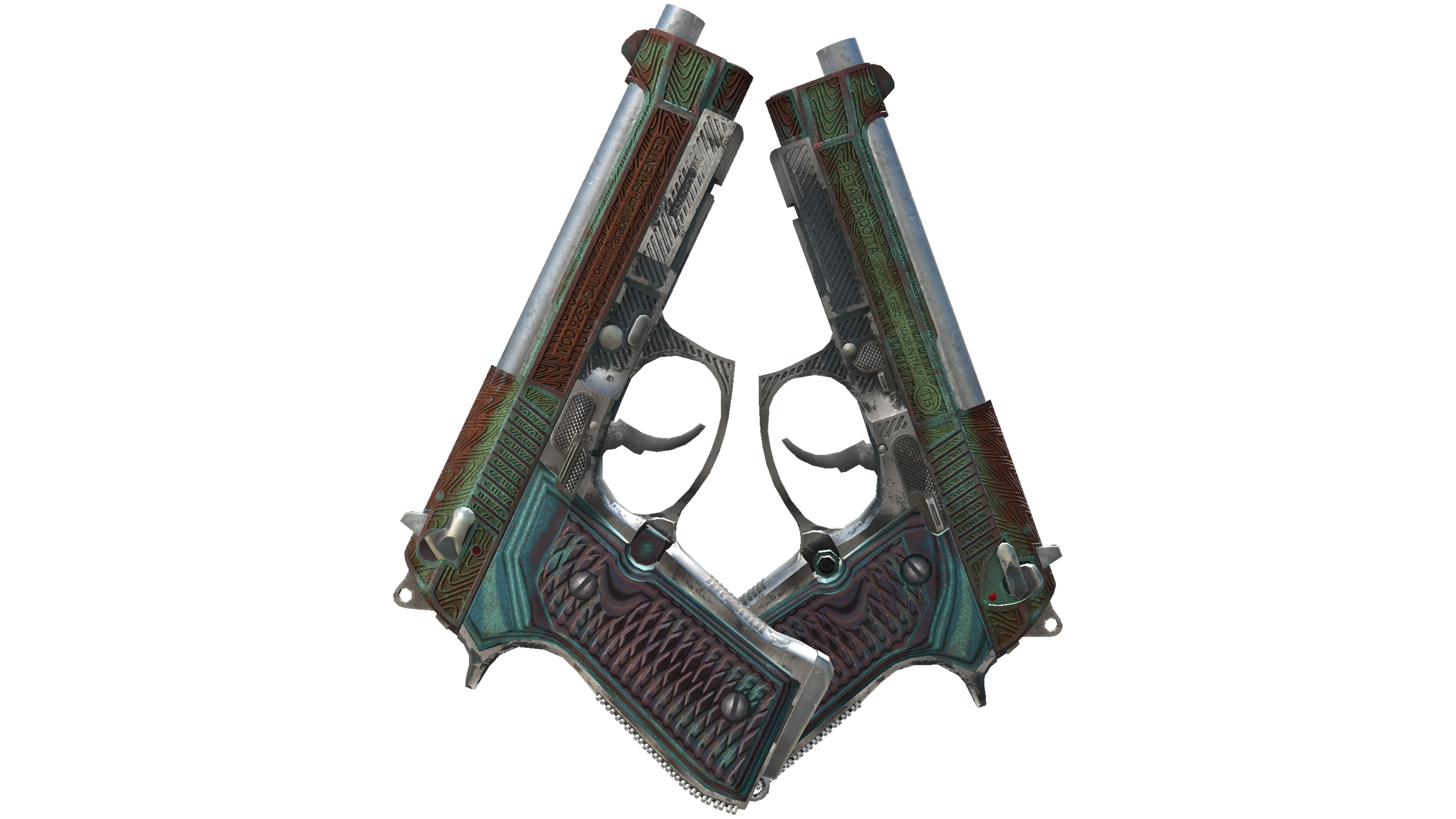Dual Berettas | Tread (Battle-Scarred) thumbnail