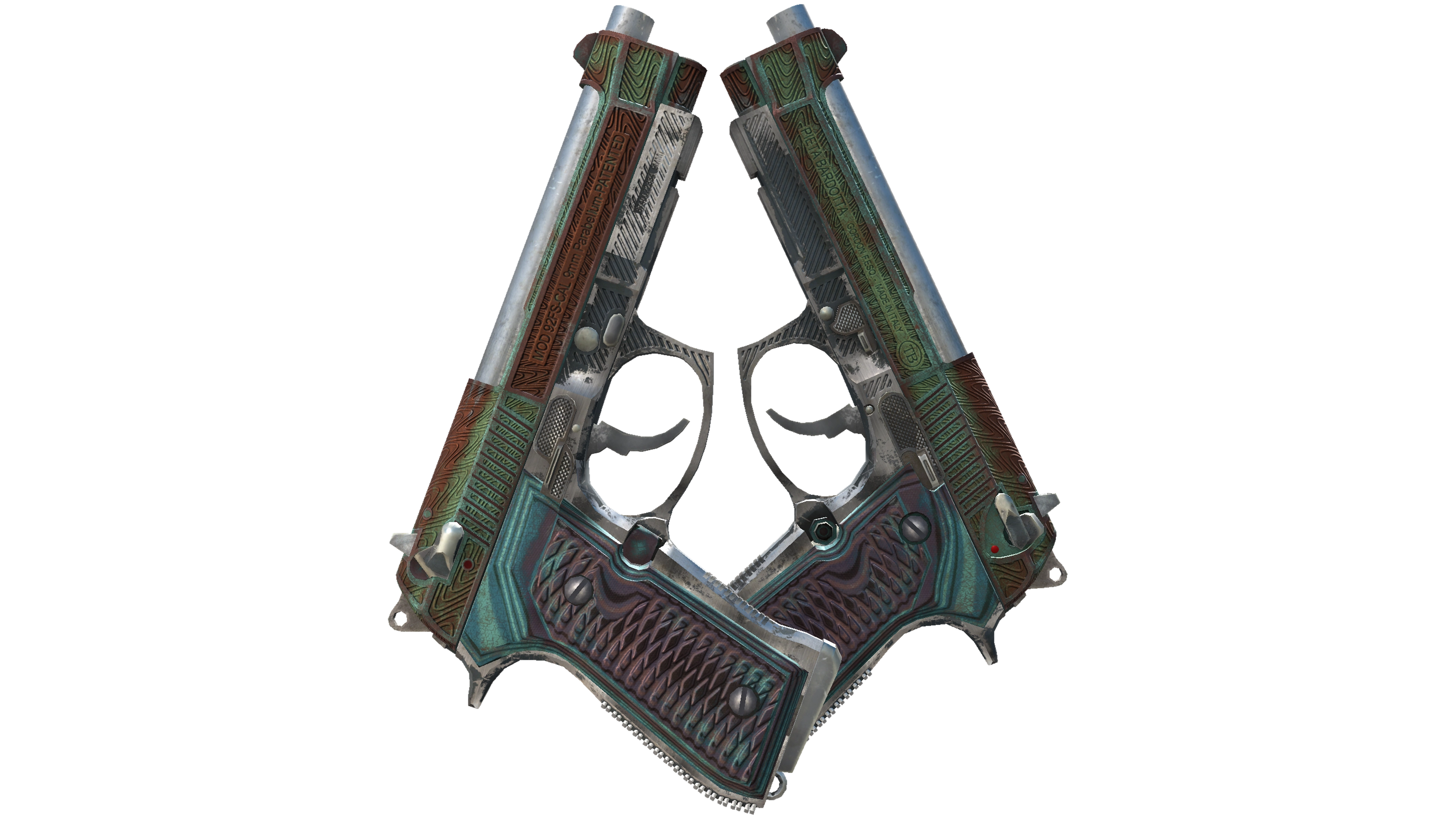 Dual Berettas | Tread (Battle-Scarred)