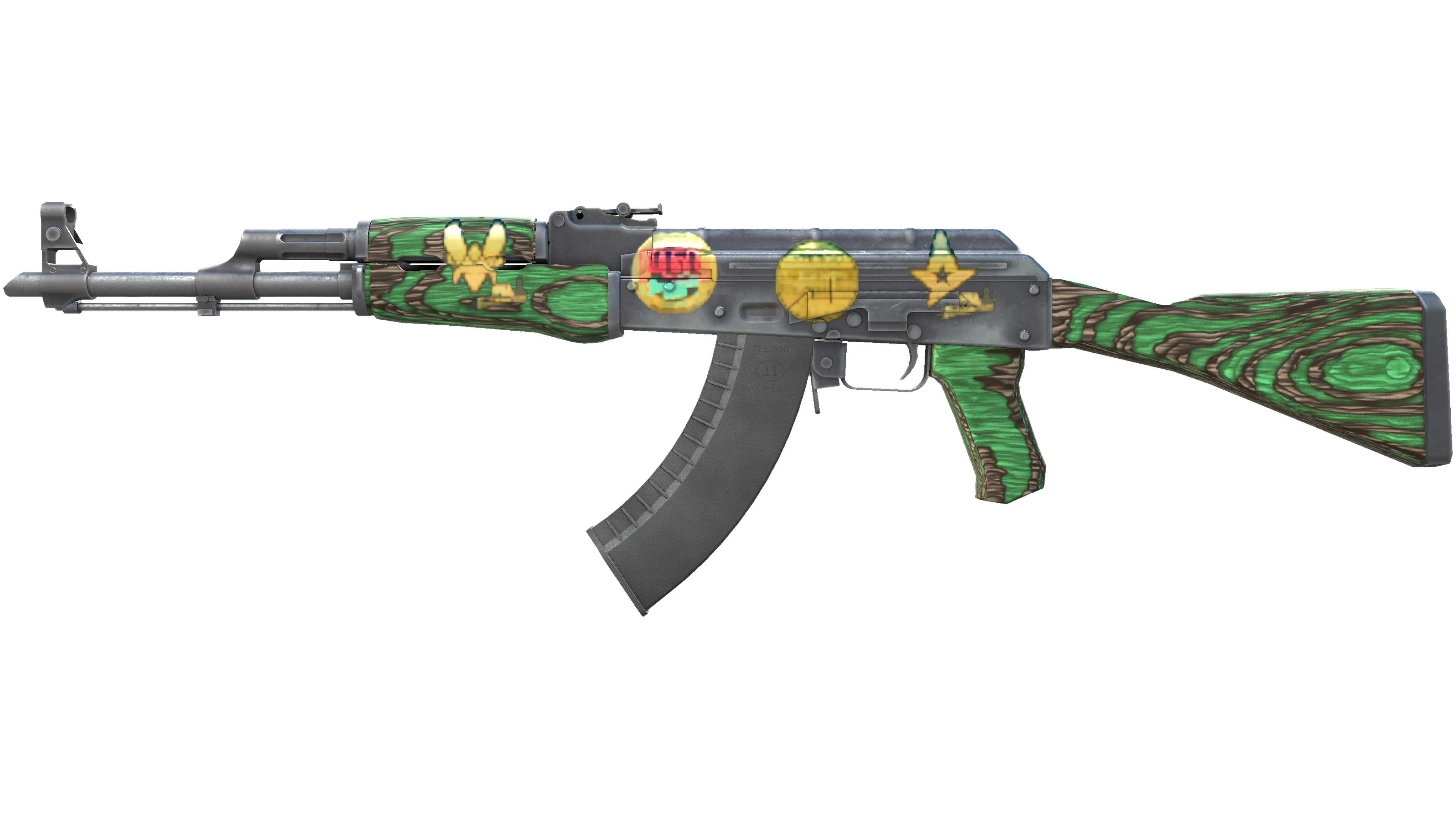 Souvenir AK-47 | Green Laminate (Field-Tested)