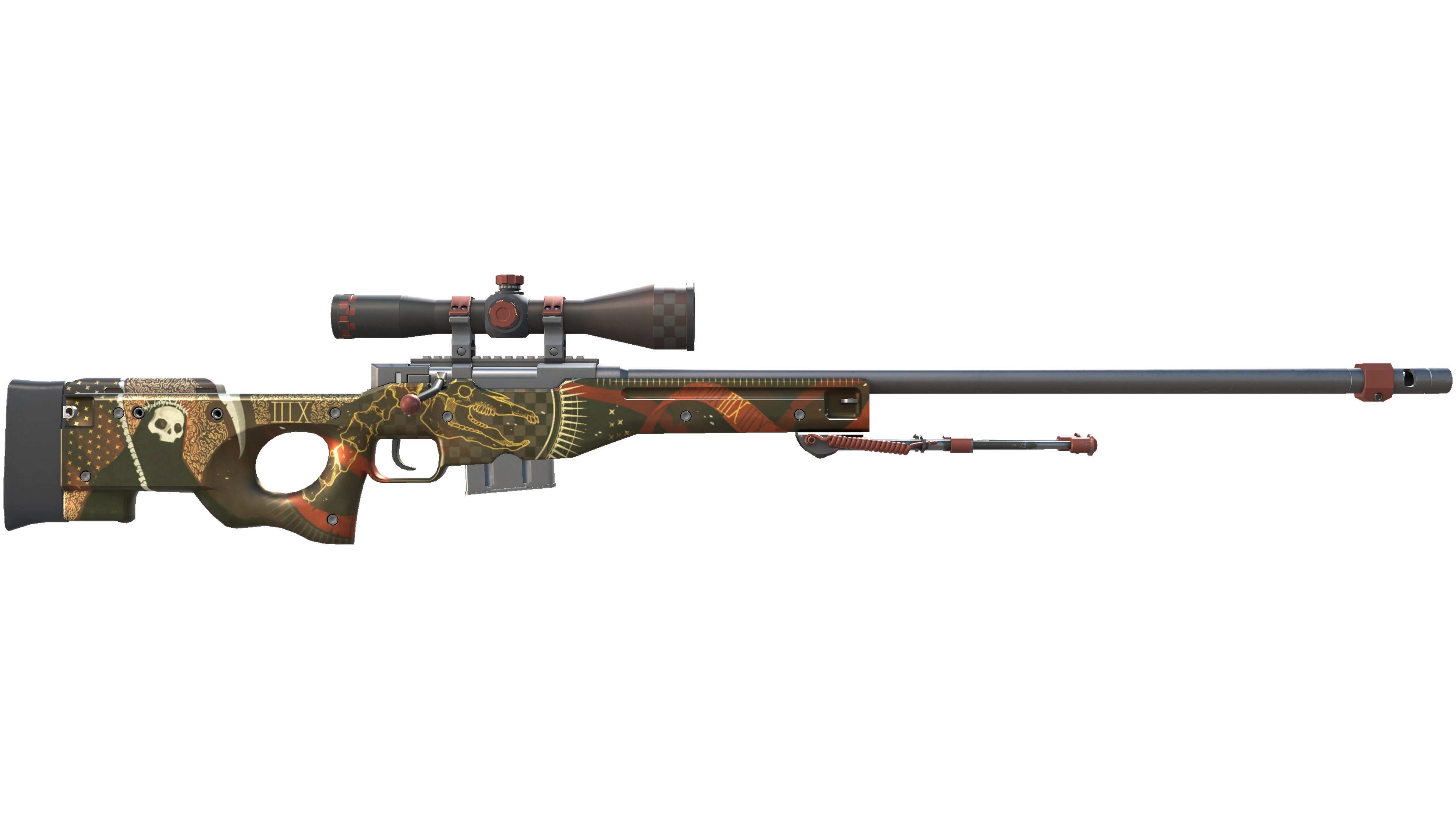 Miniatura de StatTrak™ AWP | Mortis (Minimal Wear)