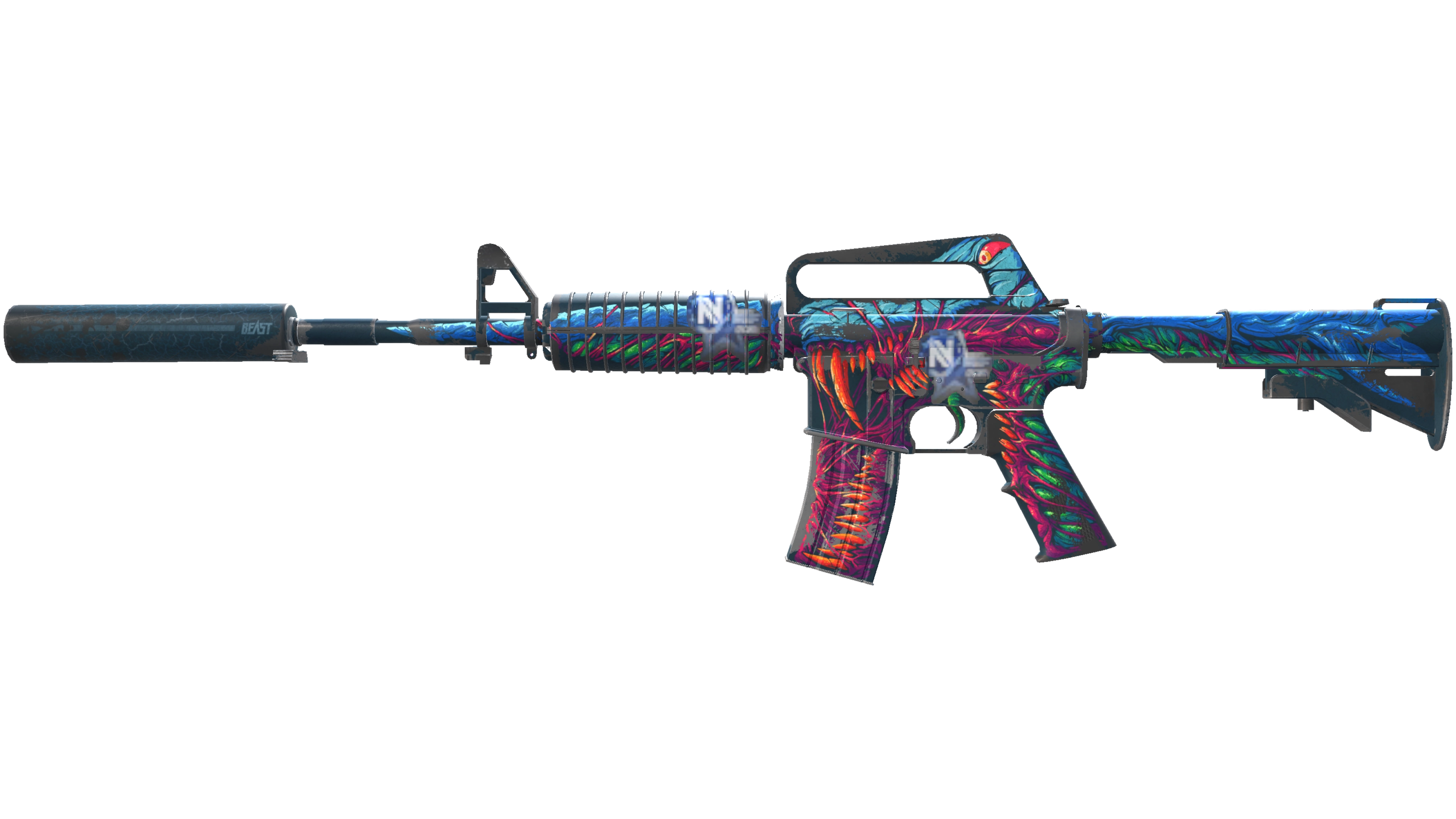 M4A1-S | Hyper Beast (Battle-Scarred) 缩略图