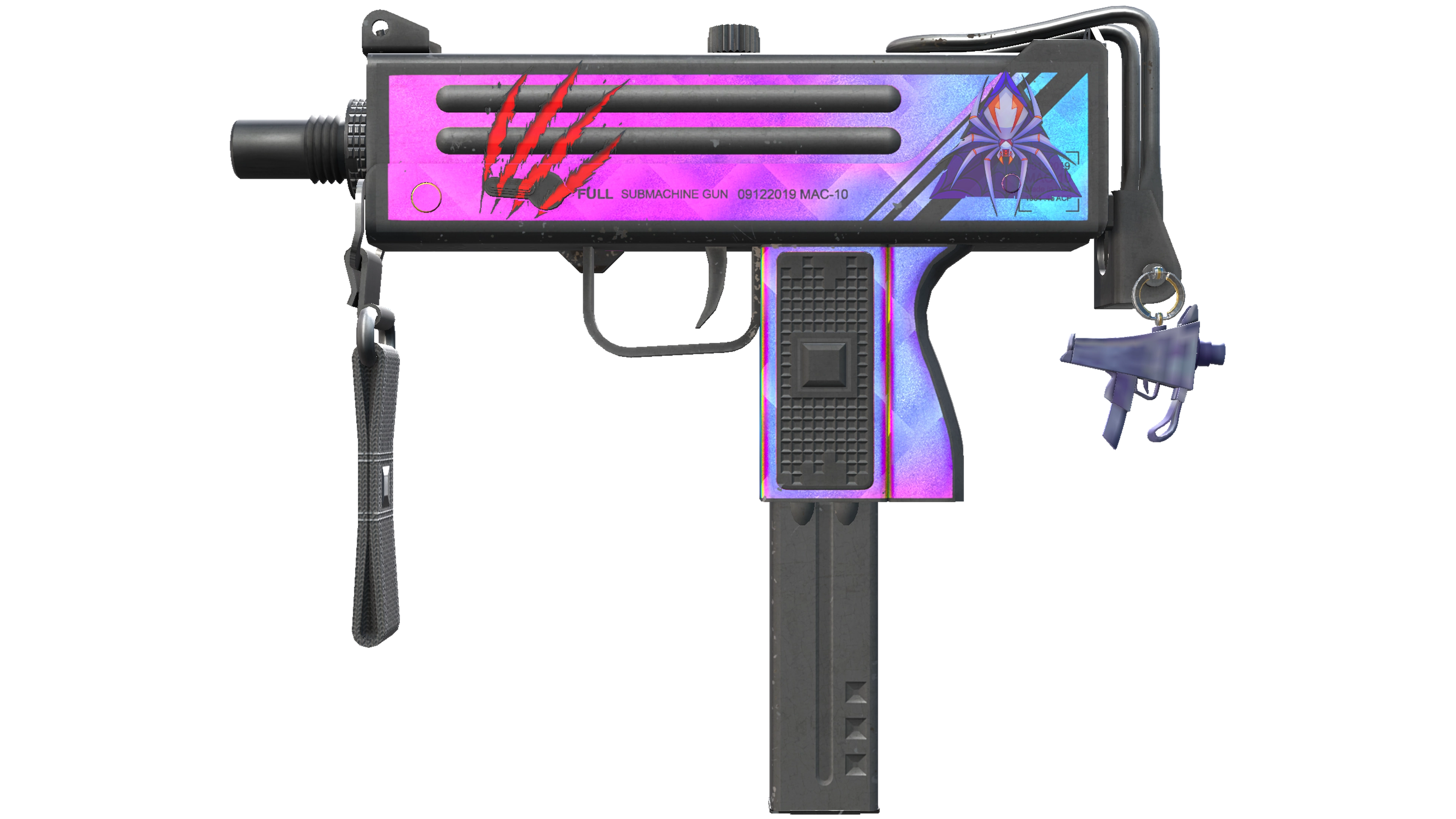 MAC-10 | Disco Tech (Well-Worn)