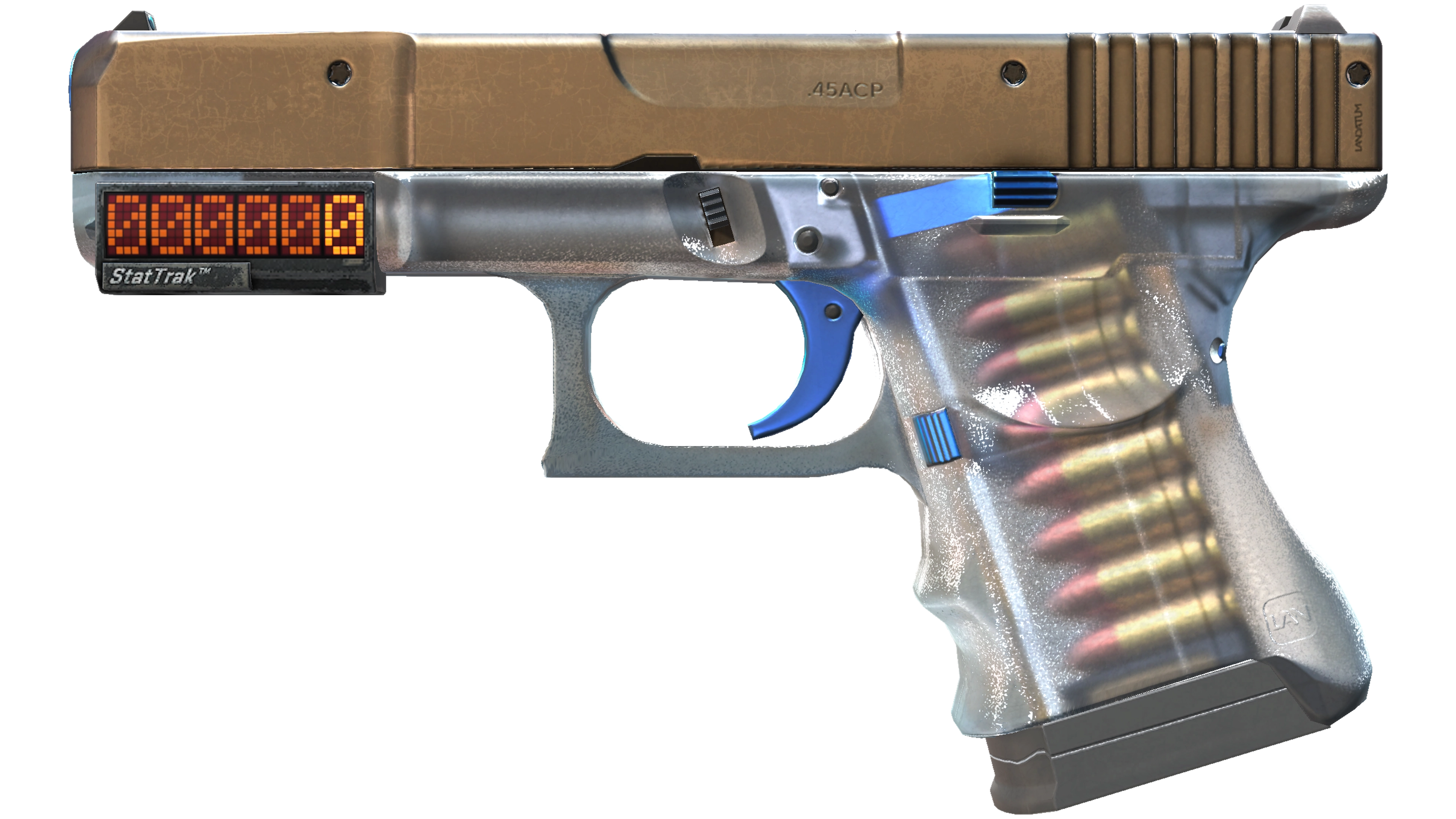 StatTrak™ Glock-18 | Clear Polymer (Minimal Wear)