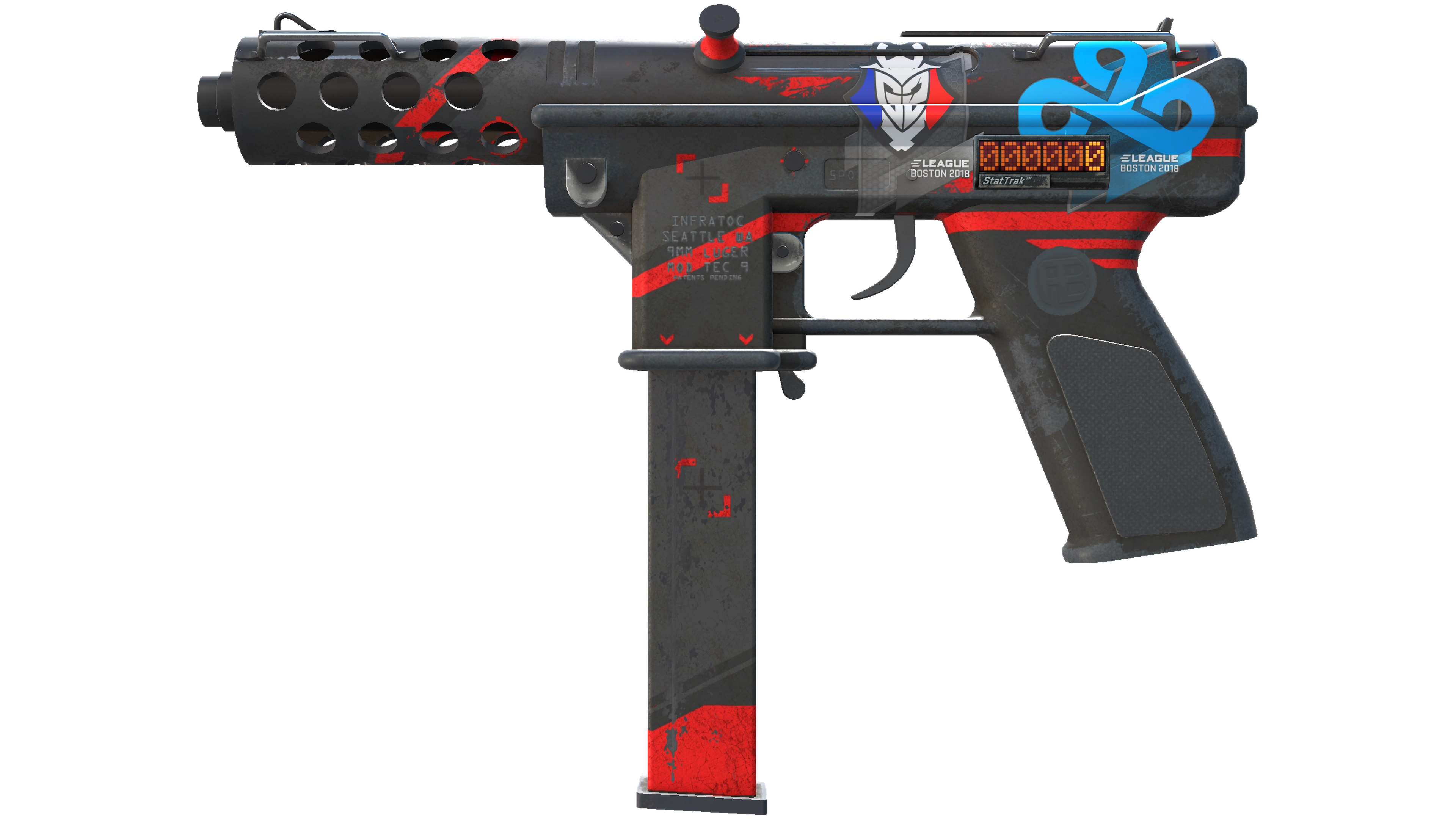 Miniatura de StatTrak™ Tec-9 | Isaac (Battle-Scarred)