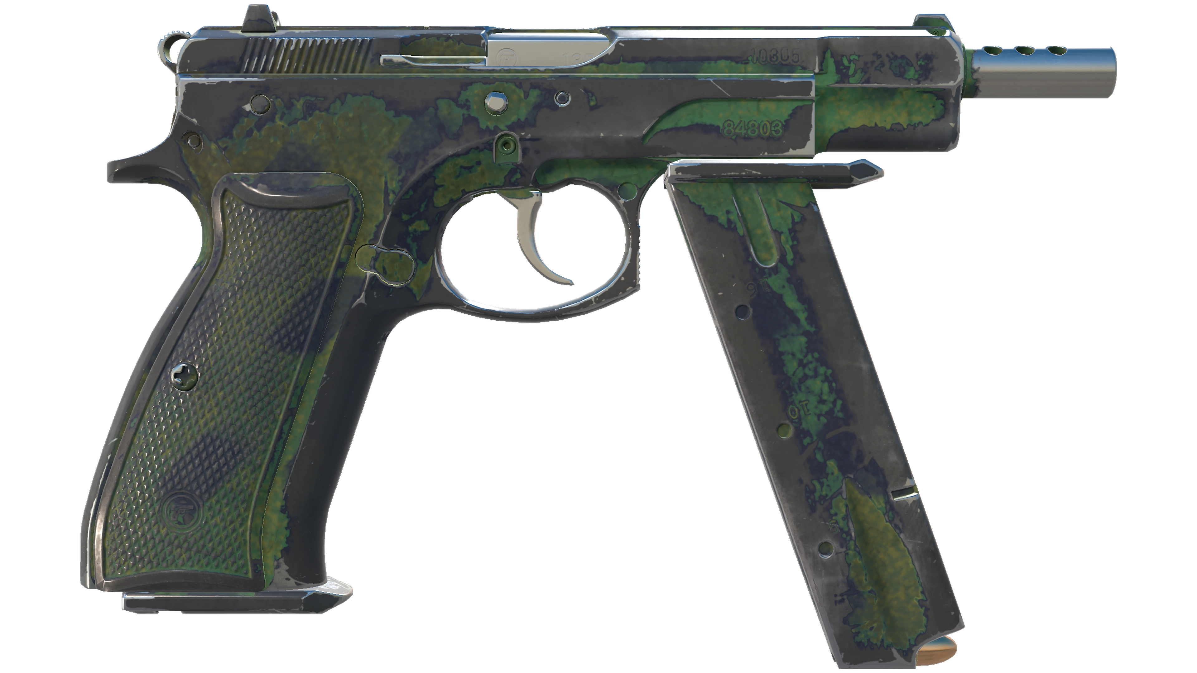 Miniatura de CZ75-Auto | Jungle Dashed (Battle-Scarred)