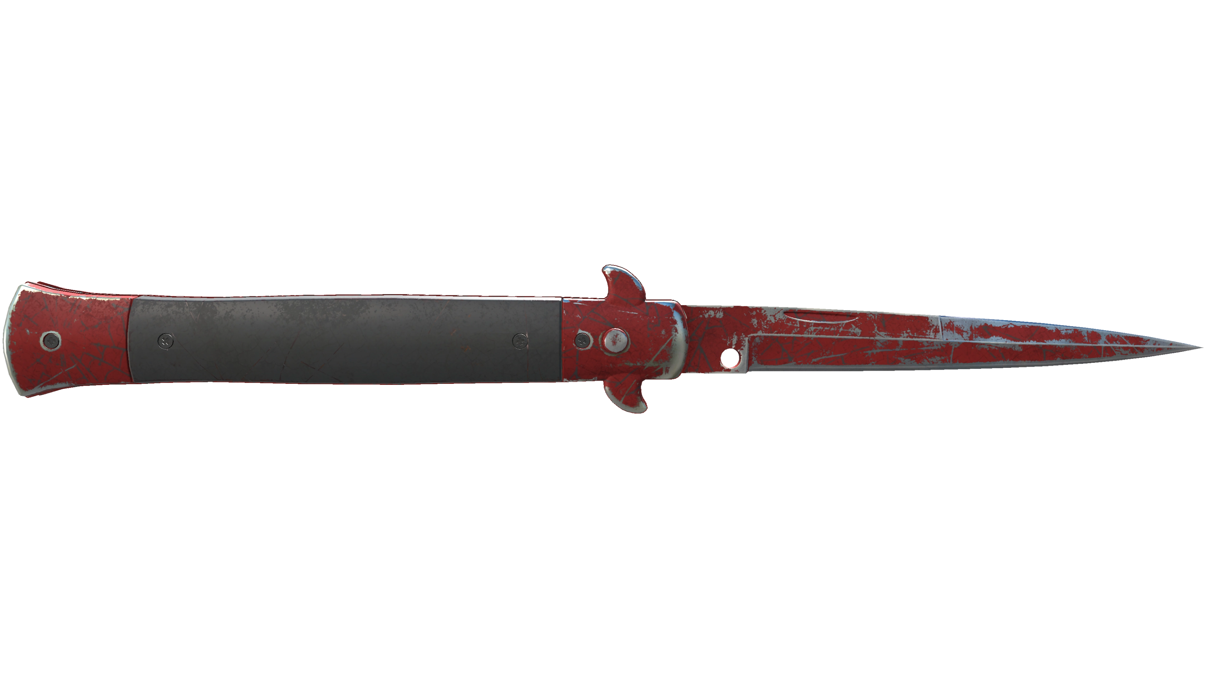 ★ Stiletto Knife | Crimson Web (Battle-Scarred)