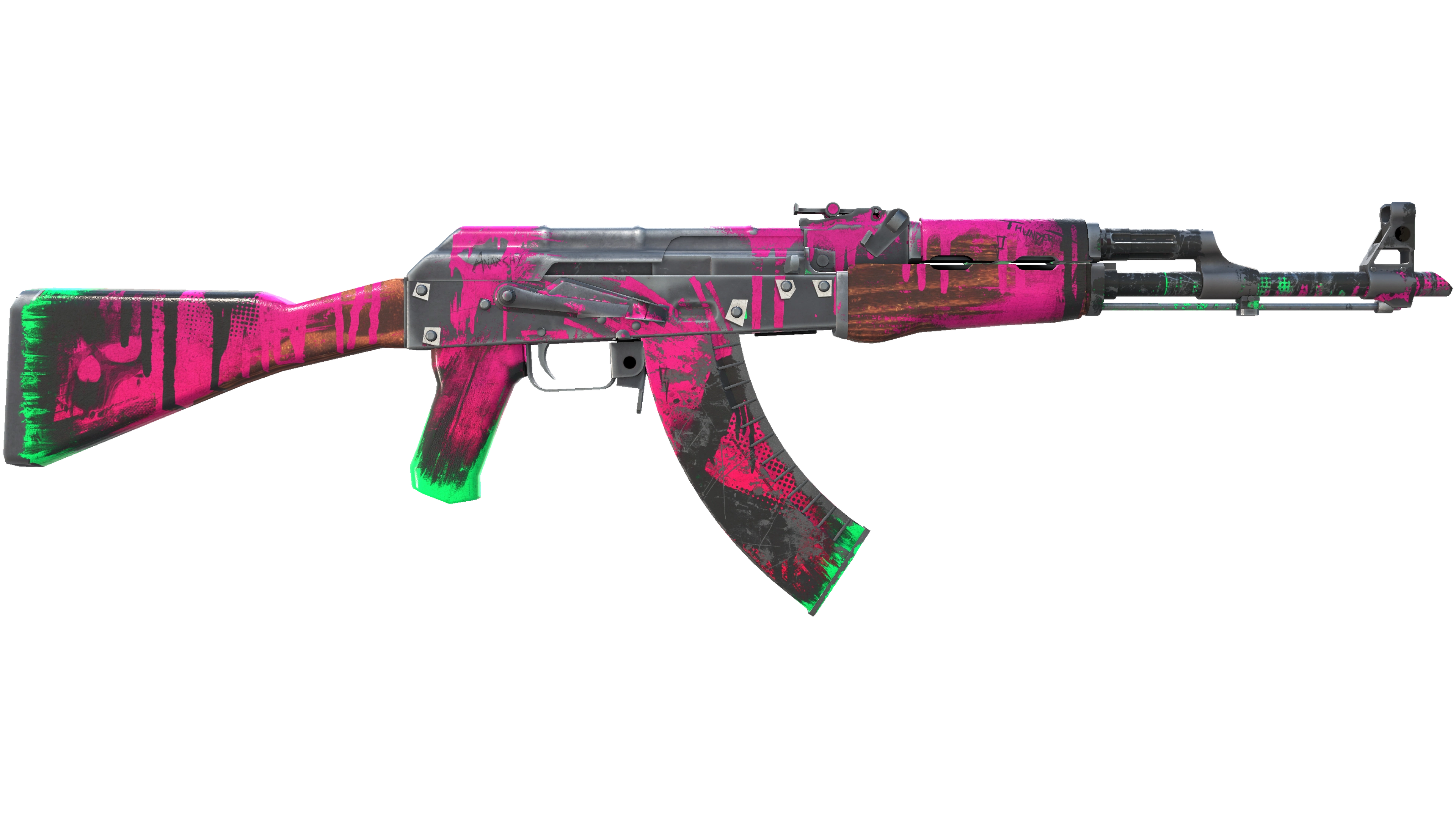 StatTrak™ AK-47 | Neon Revolution (Battle-Scarred) thumbnail