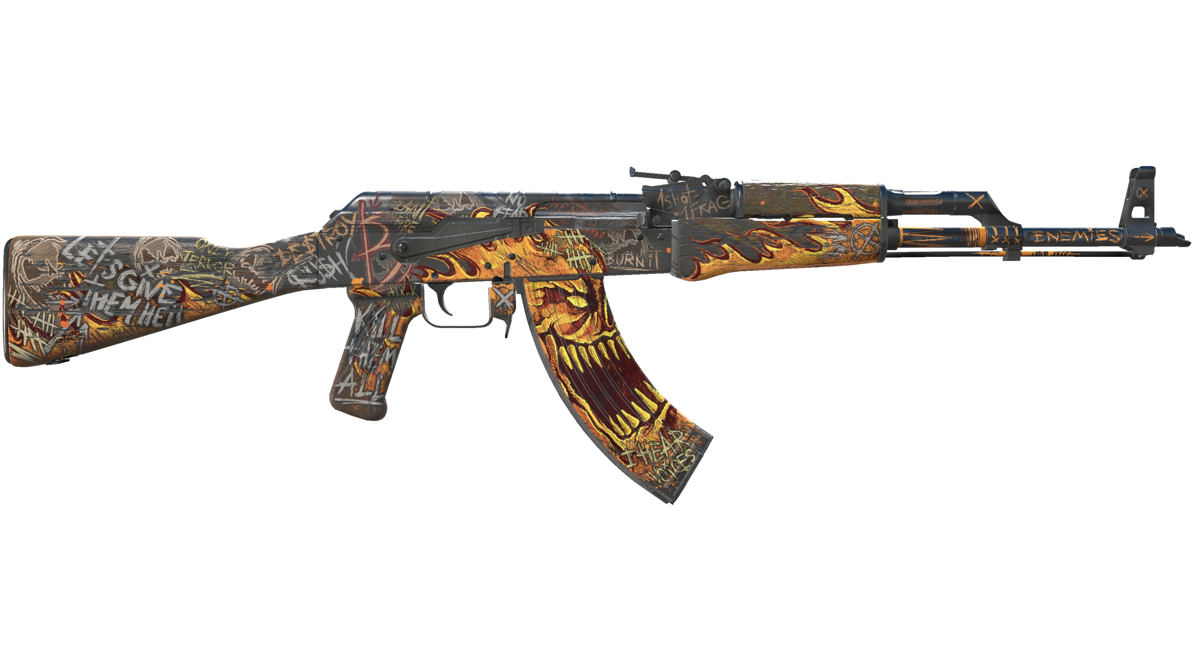 AK-47 | Searing Rage (Well-Worn) 缩略图
