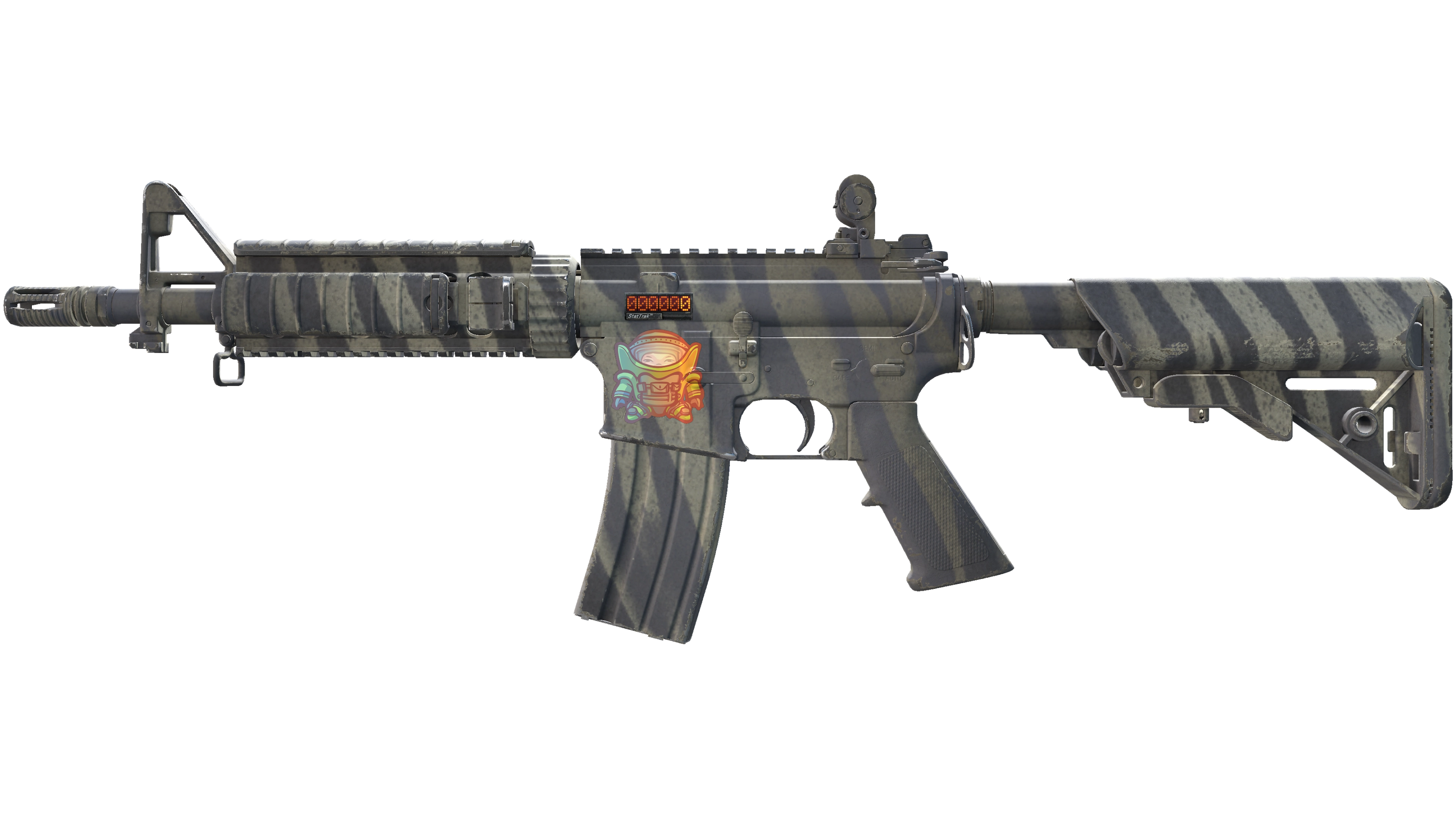 Miniatura de StatTrak™ M4A4 | Faded Zebra (Minimal Wear)
