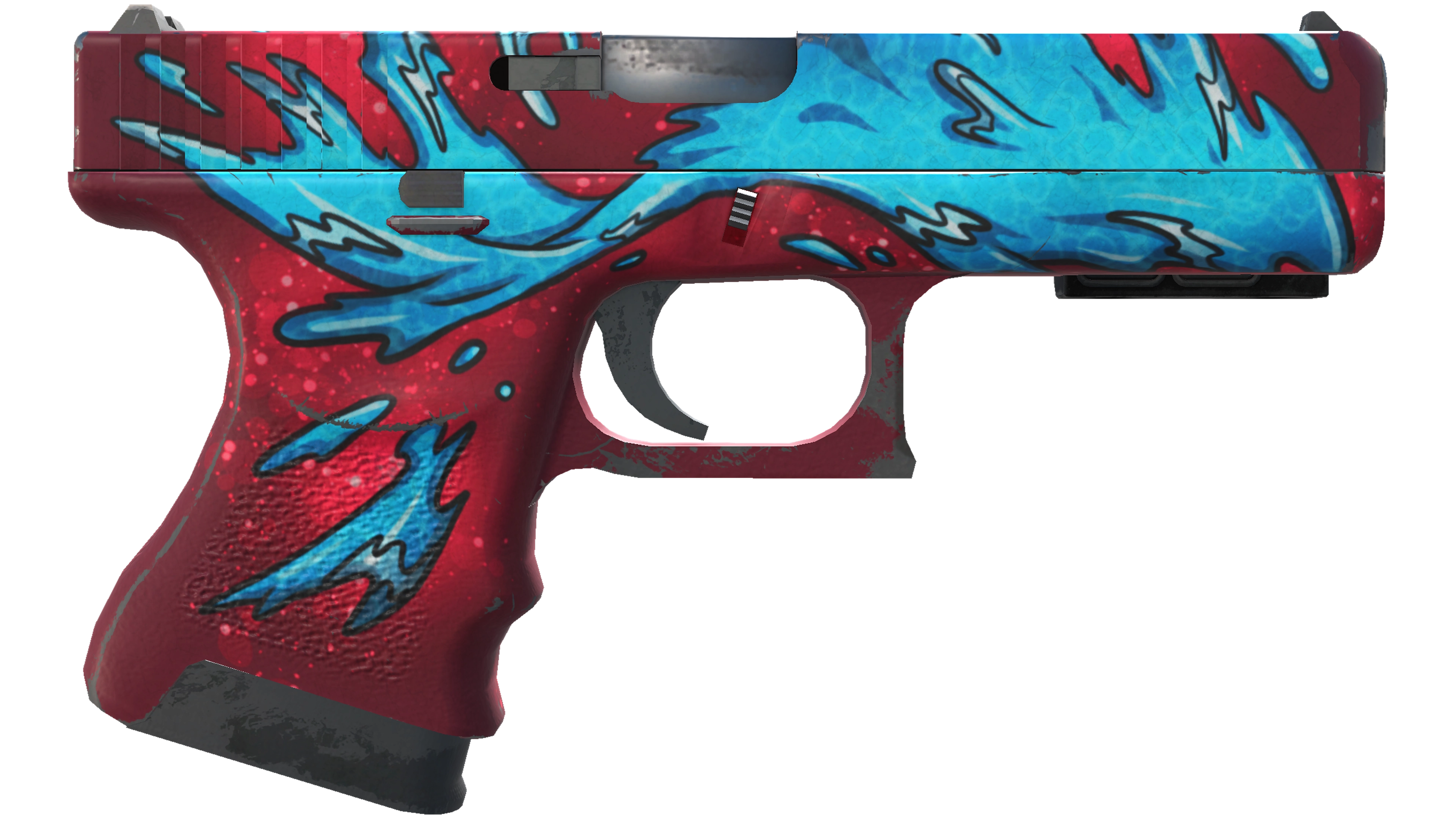 Miniatura de StatTrak™ Glock-18 | Water Elemental (Field-Tested)