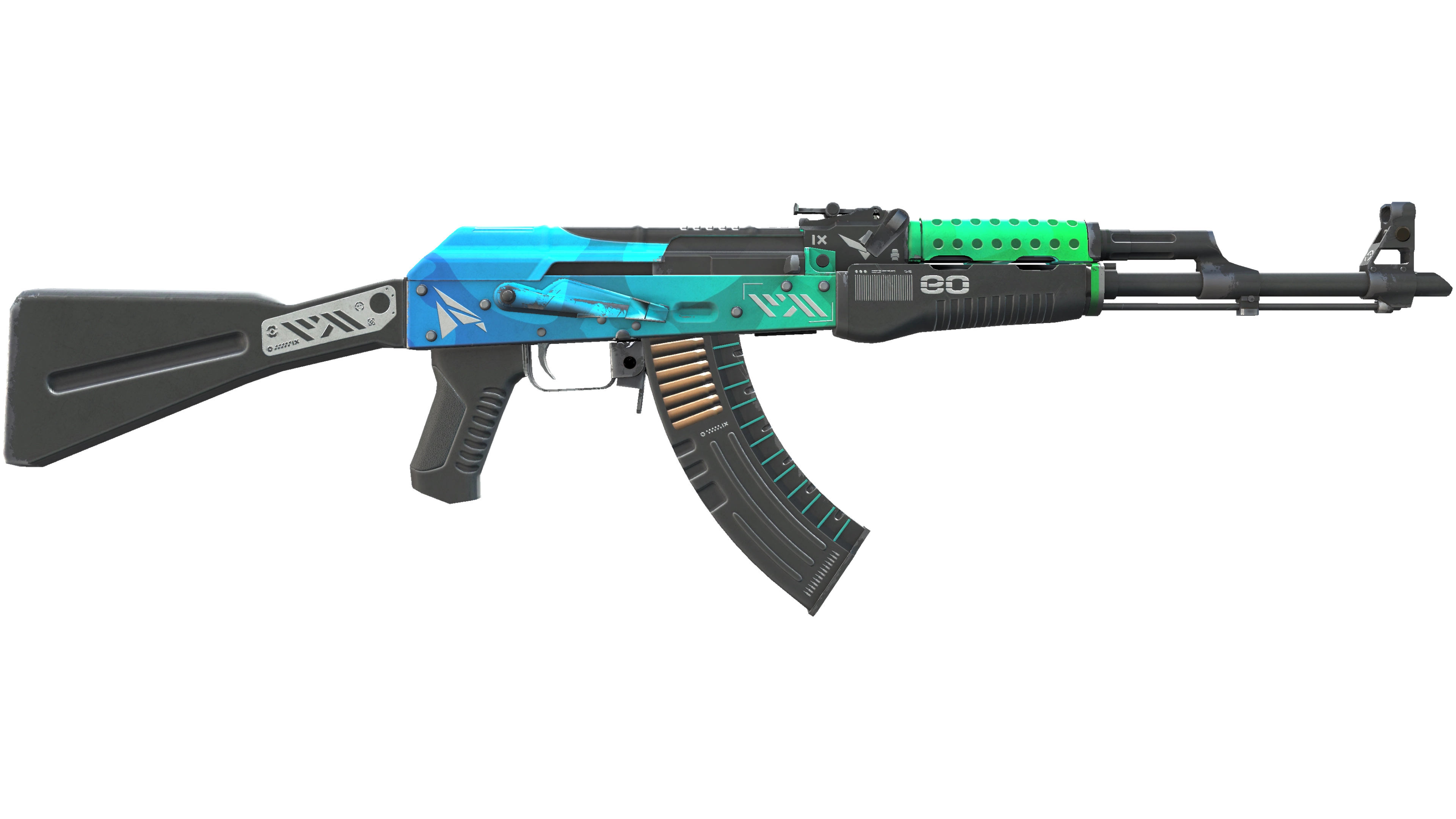 Miniatura de StatTrak™ AK-47 | Ice Coaled (Field-Tested)
