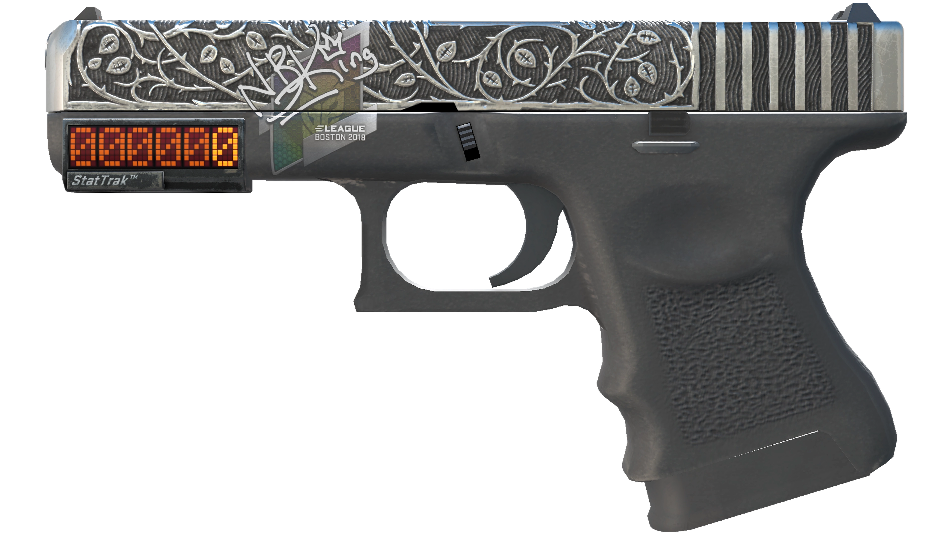 Miniatura de StatTrak™ Glock-18 | Ironwork (Minimal Wear)