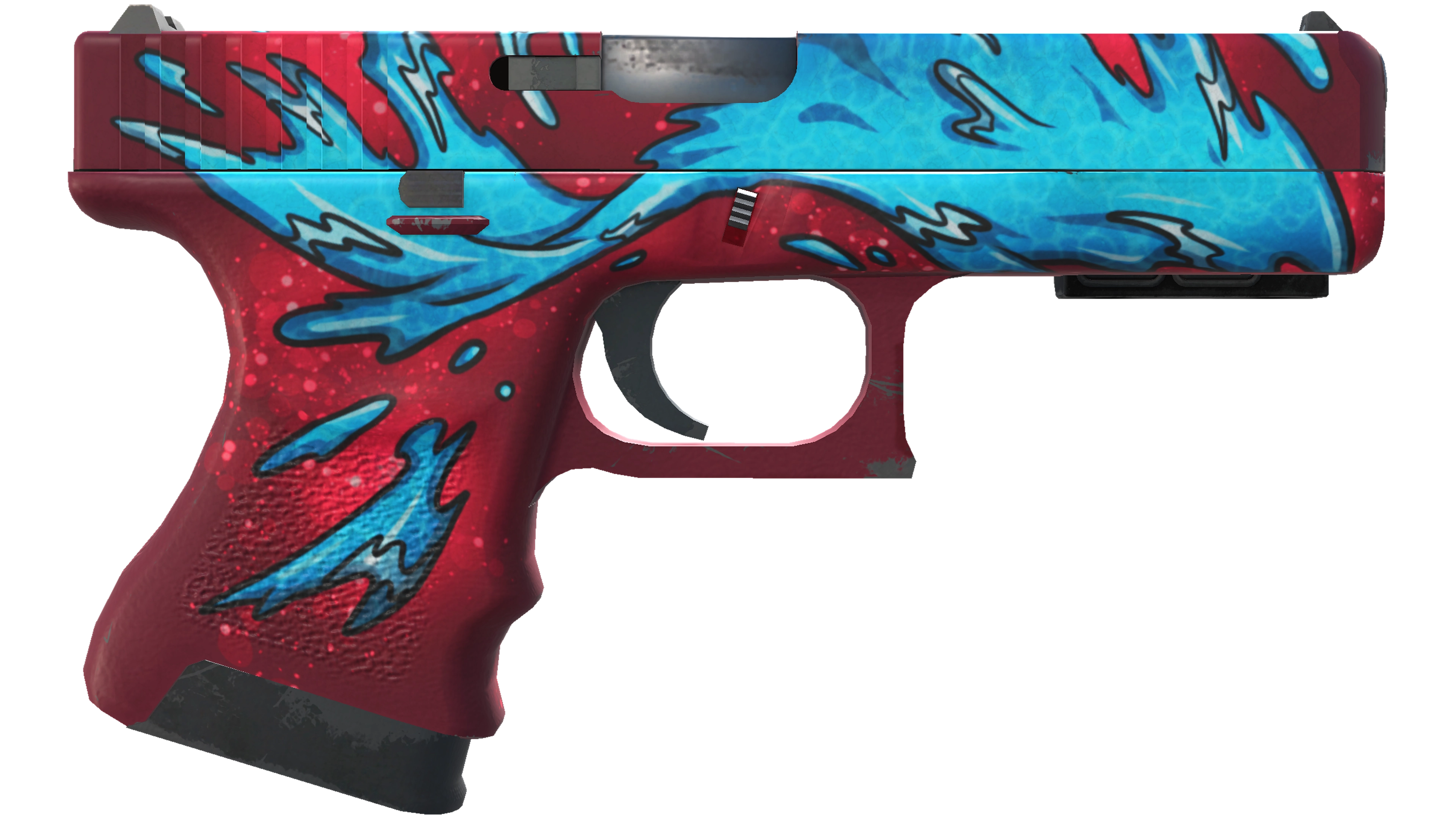 Miniatura de StatTrak™ Glock-18 | Water Elemental (Minimal Wear)