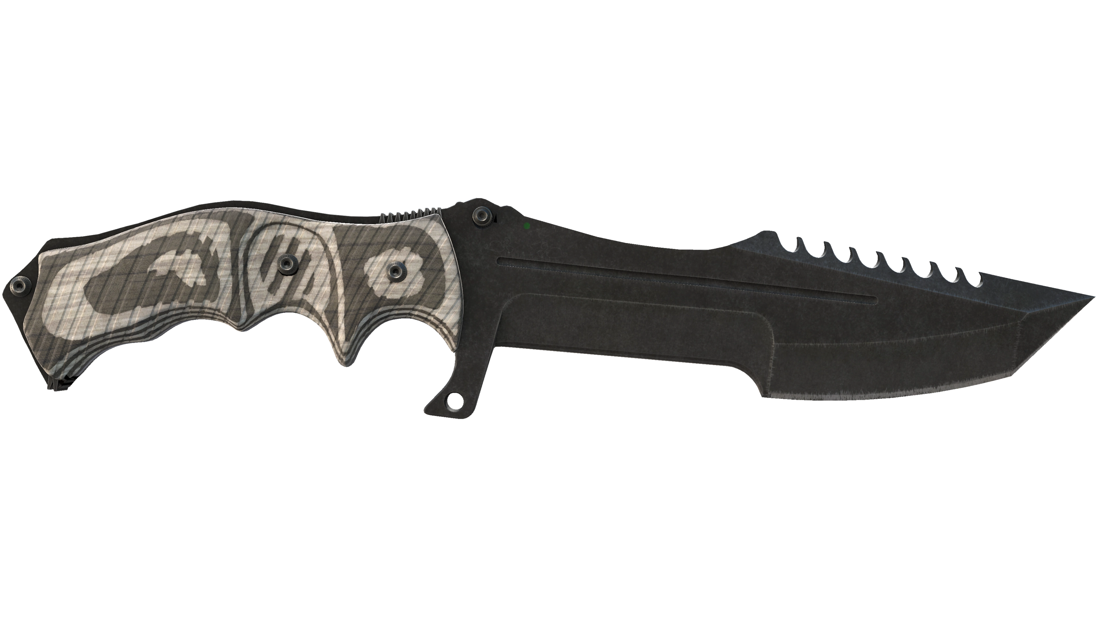 ★ Huntsman Knife | Black Laminate (Well-Worn)