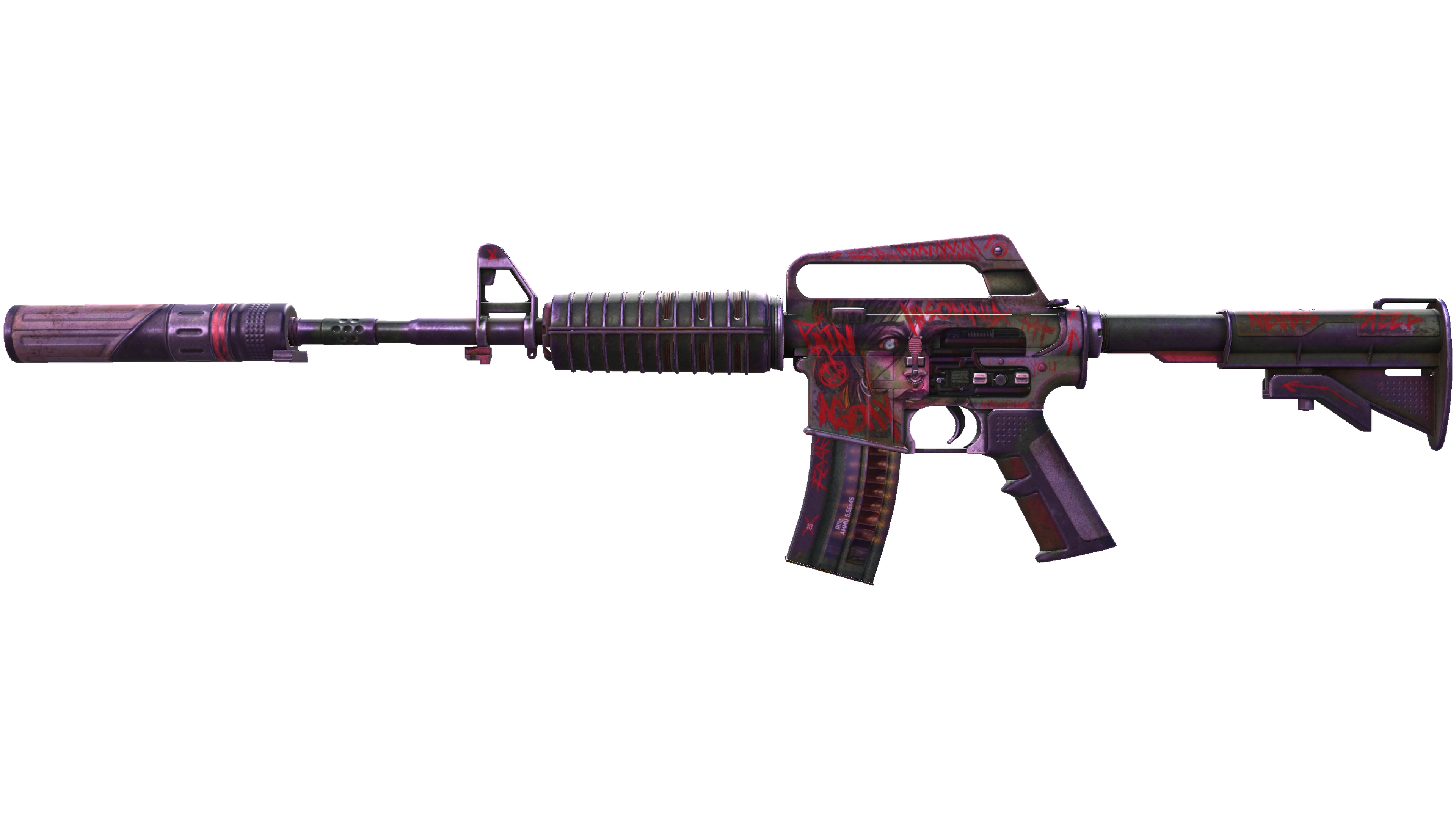 M4A1-S | Night Terror (Battle-Scarred)