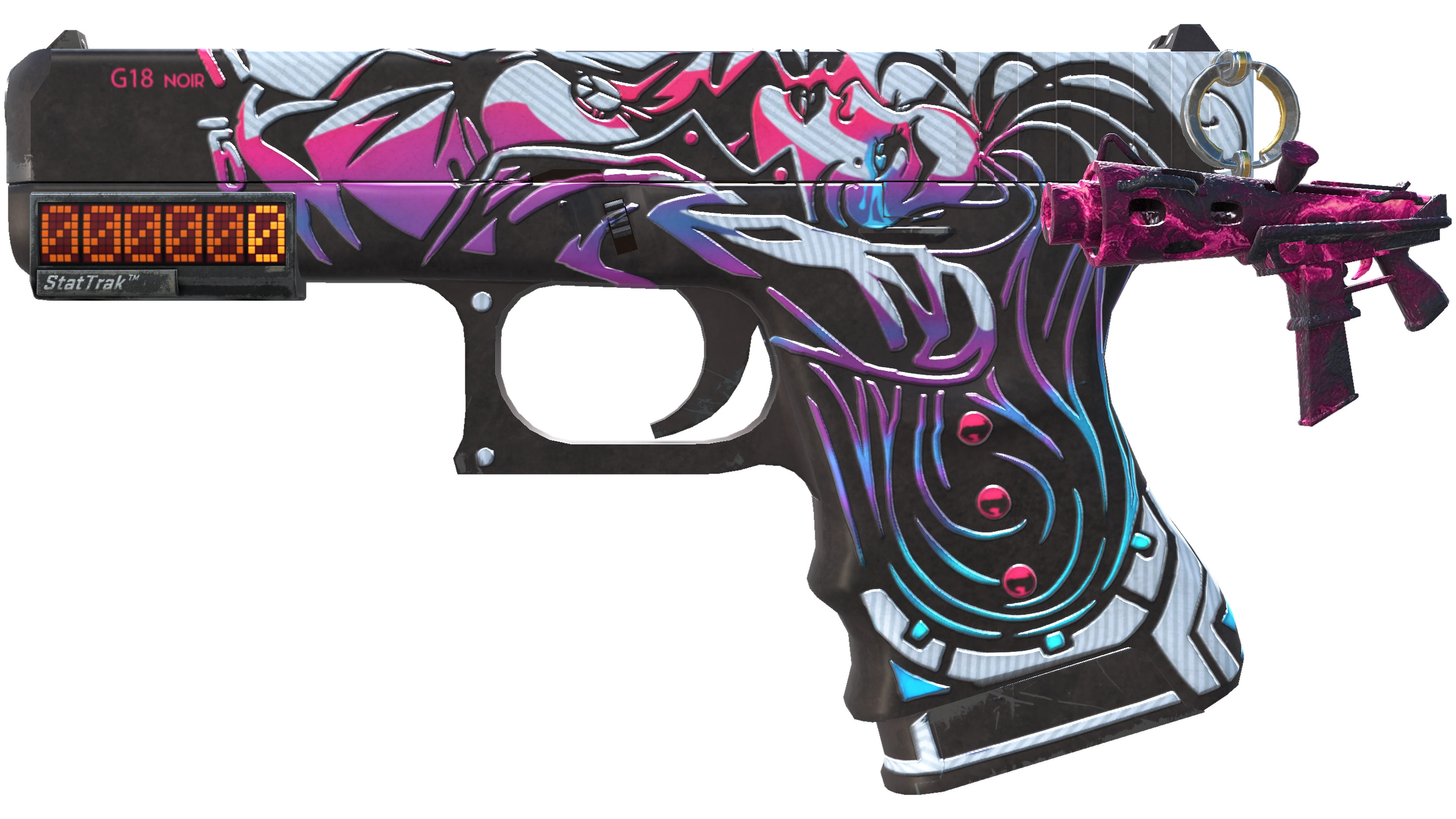 Миниатюра StatTrak™ Glock-18 | Neo-Noir (Minimal Wear)
