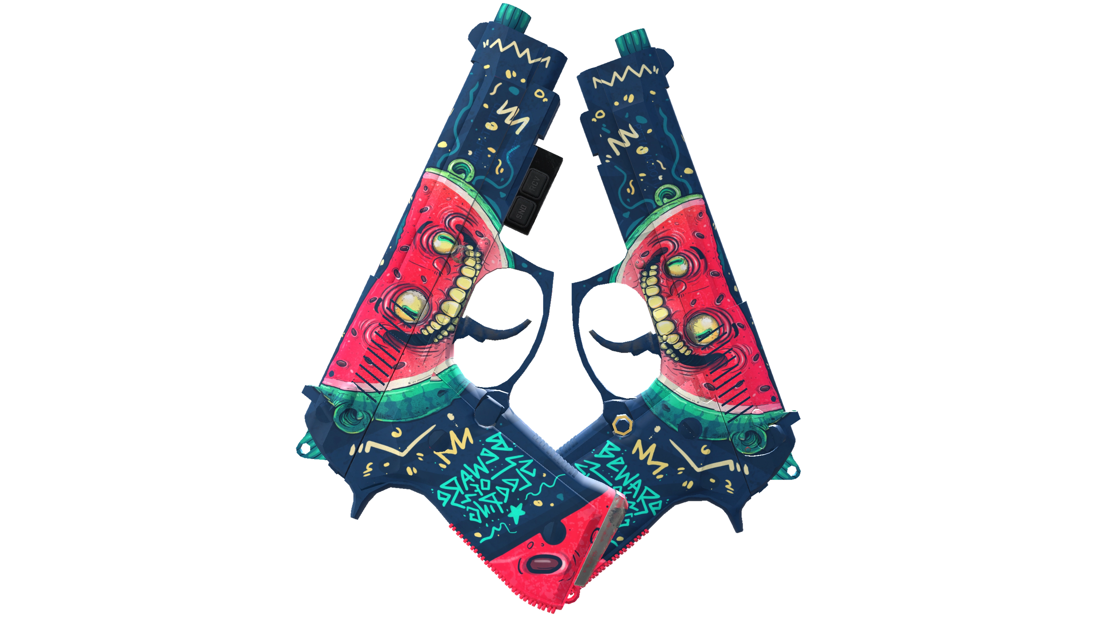 StatTrak™ Dual Berettas | Melondrama (Minimal Wear) thumbnail