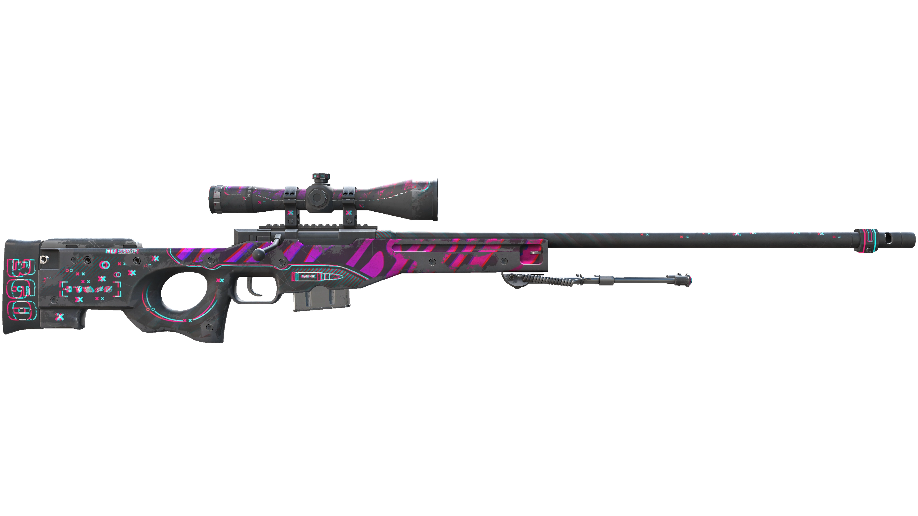 Миниатюра AWP | Chromatic Aberration (Battle-Scarred)